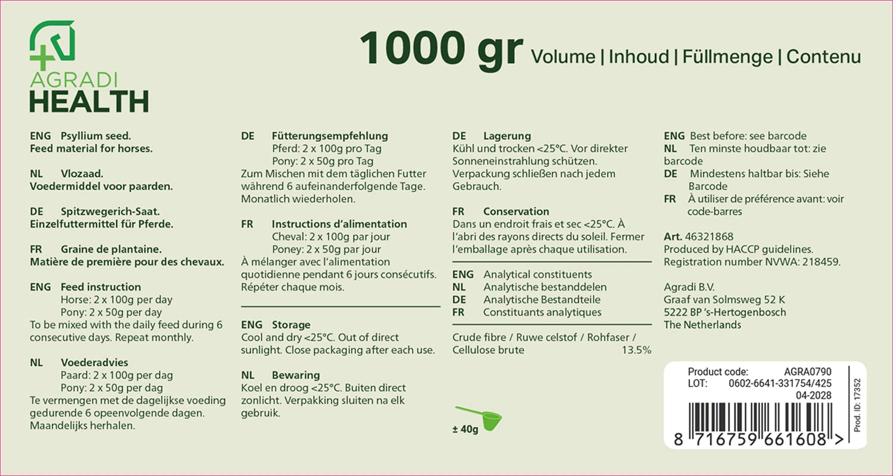 Agradi Health Flohsamen - Image 6