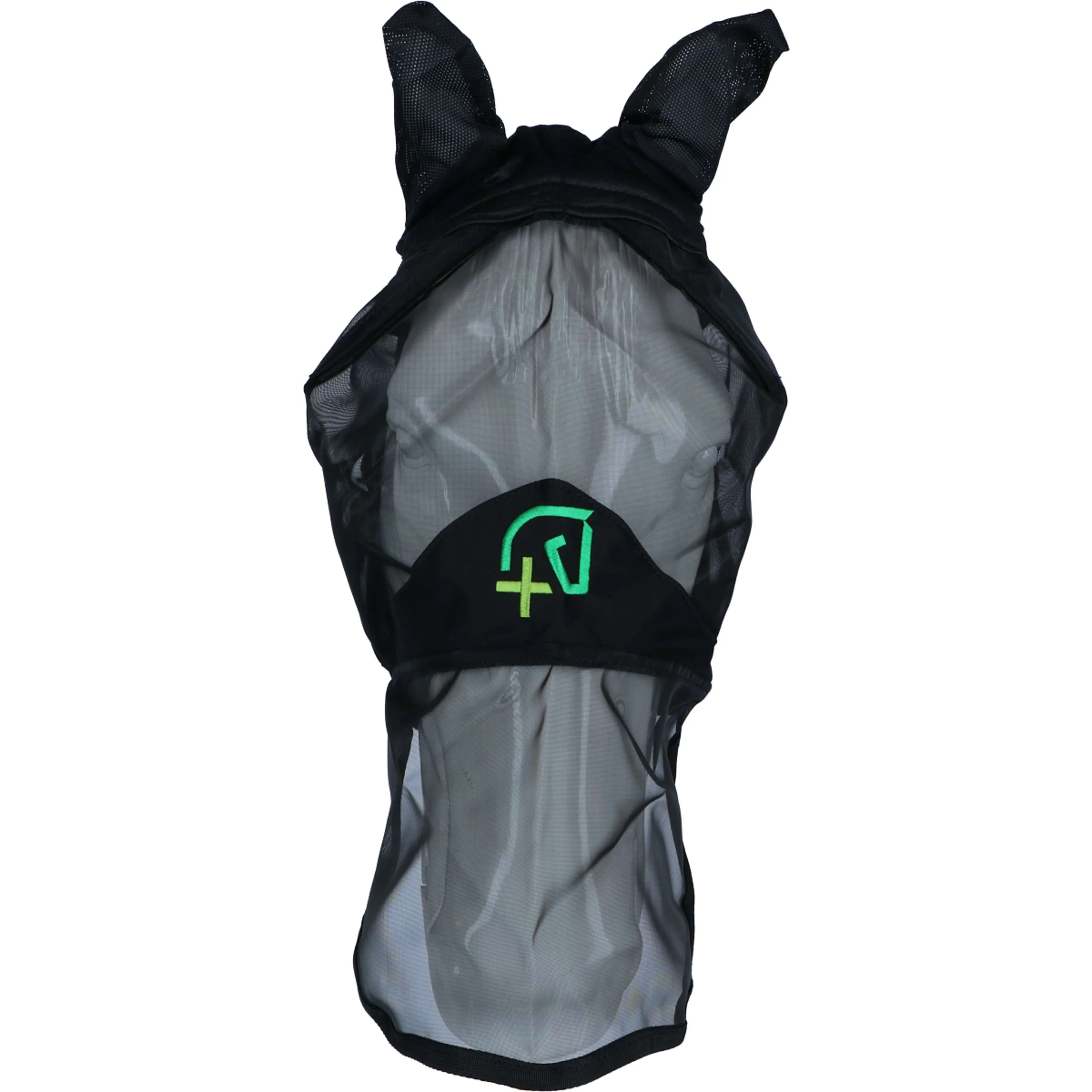 Agradi Horse Fliegenmaske Fine Mesh mit Ohren und Nase Schwarz - Image 2