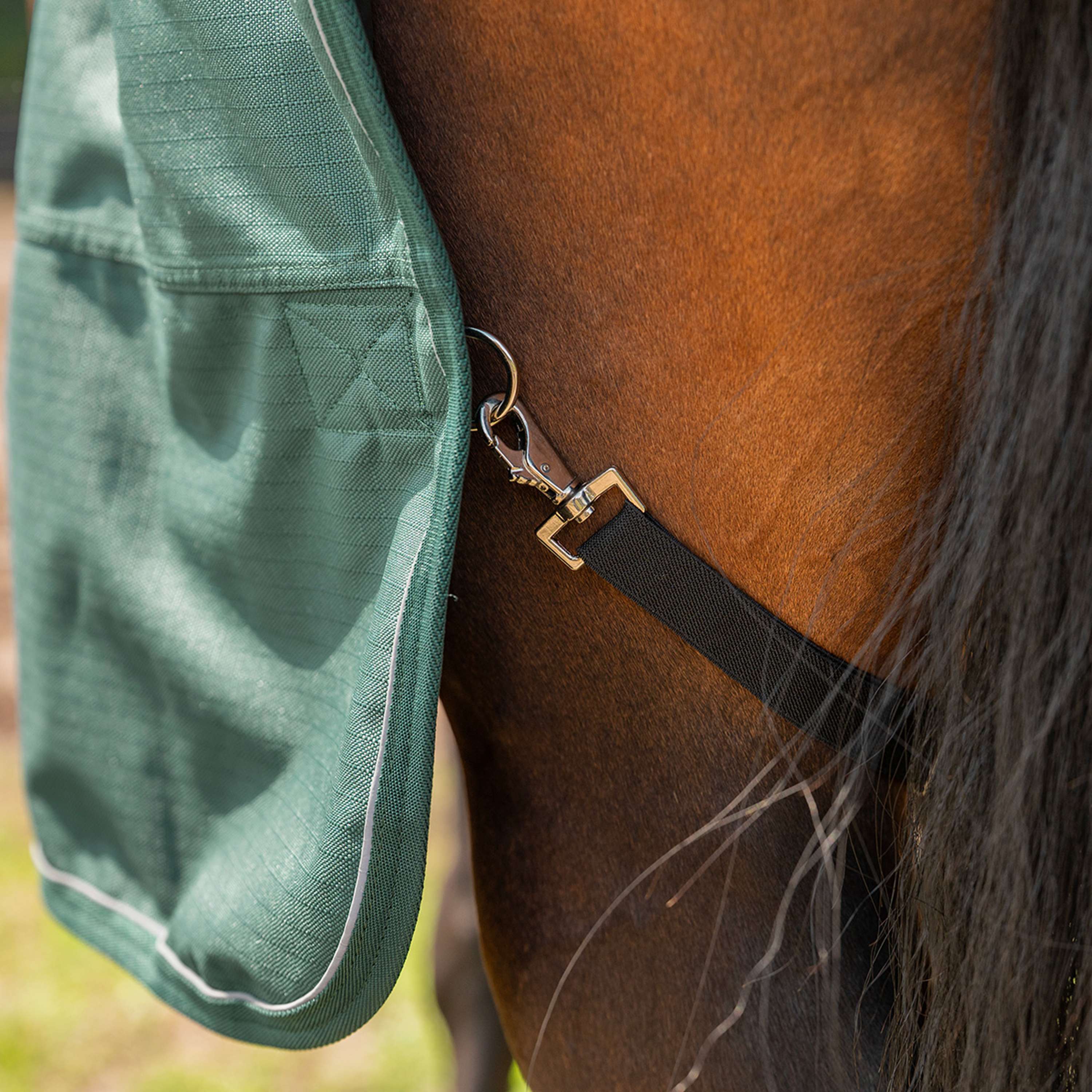 Agradi Horse Outdoordecke 1200D 0gr Reflektierende Paspelierung Grün - Image 7