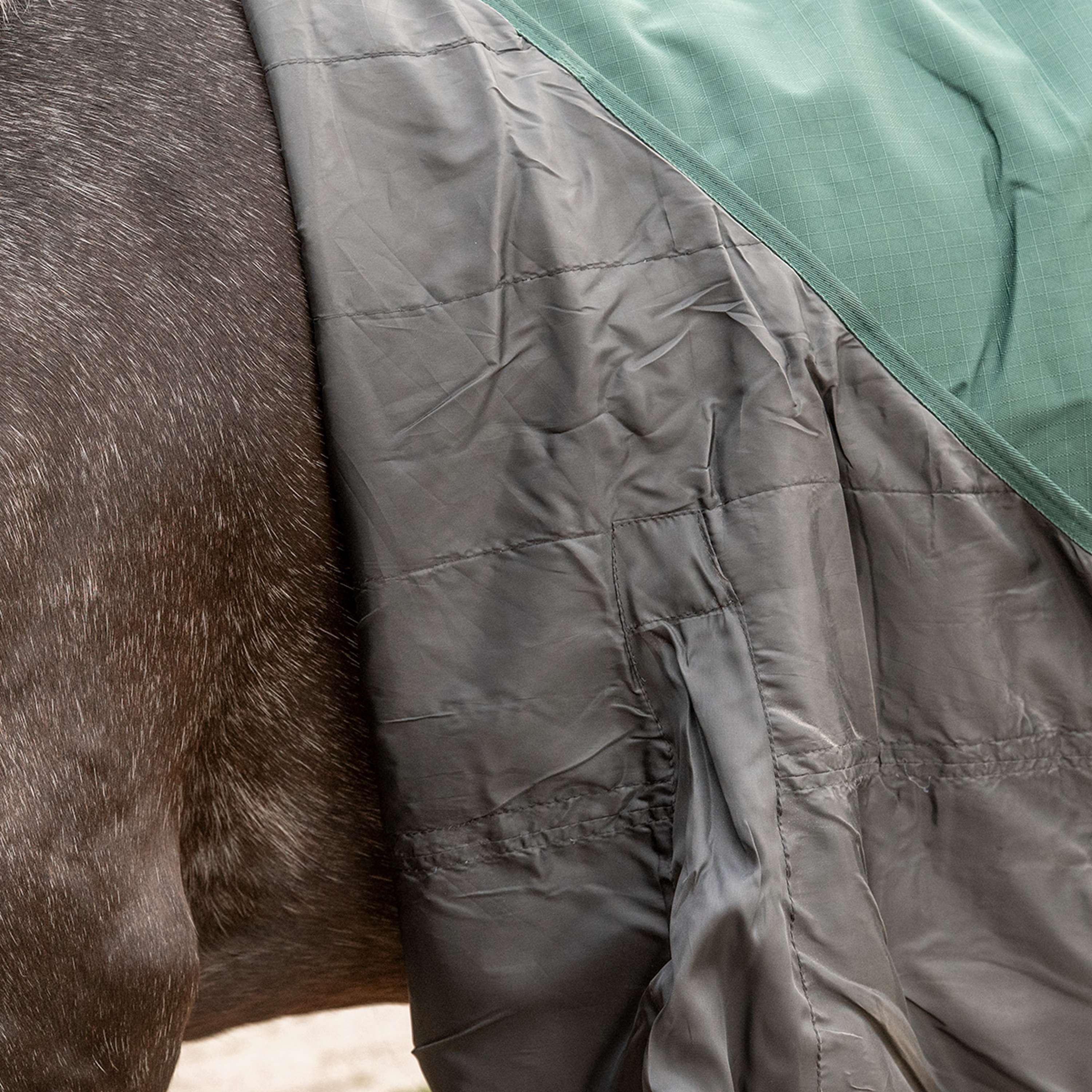 Agradi Horse Outdoordecke 1200D 0gr Reflektierende Paspelierung Grün - Image 9
