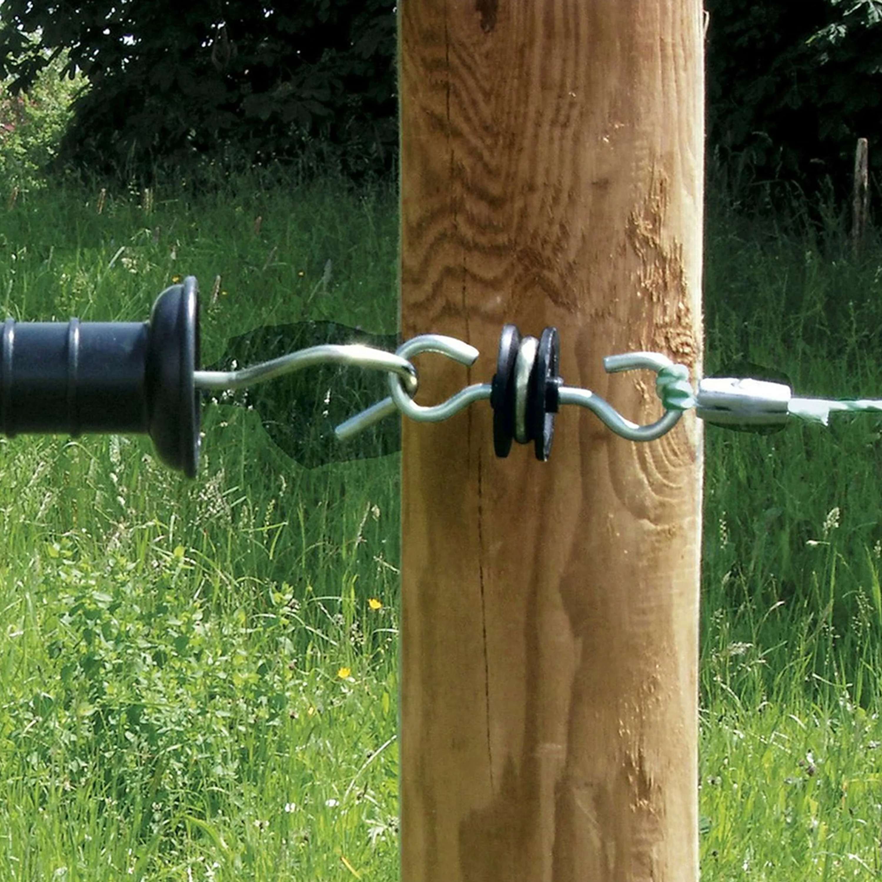 Agradi Power Torgriff Insulator Galvanised 2 Haken - Image 3
