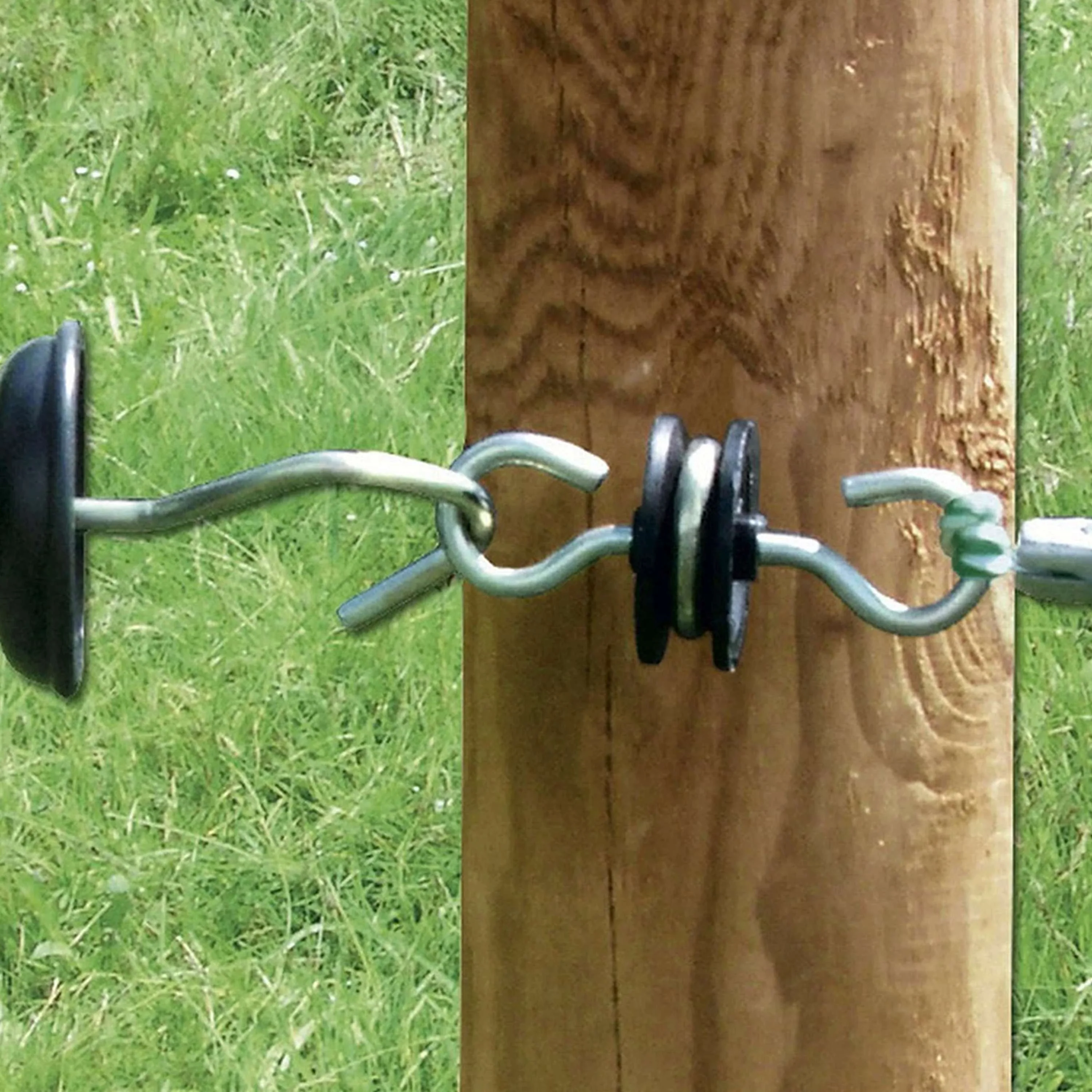 Agradi Power Torgriff Insulator Galvanised 2 Haken - Image 4
