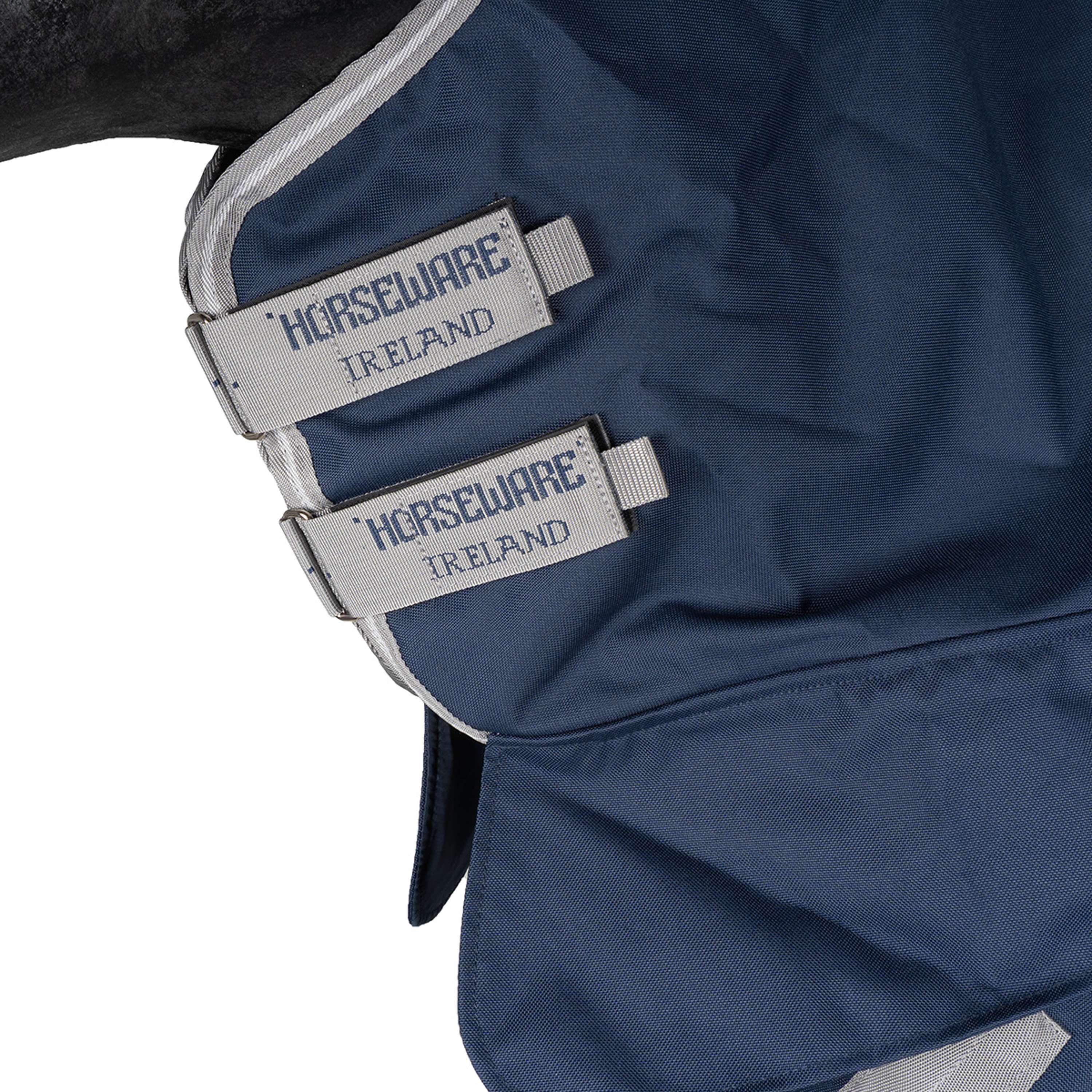 Amigo Turnout Rug Integrated 1200D 150g Navy/Titanium Grey/Silver - Image 10