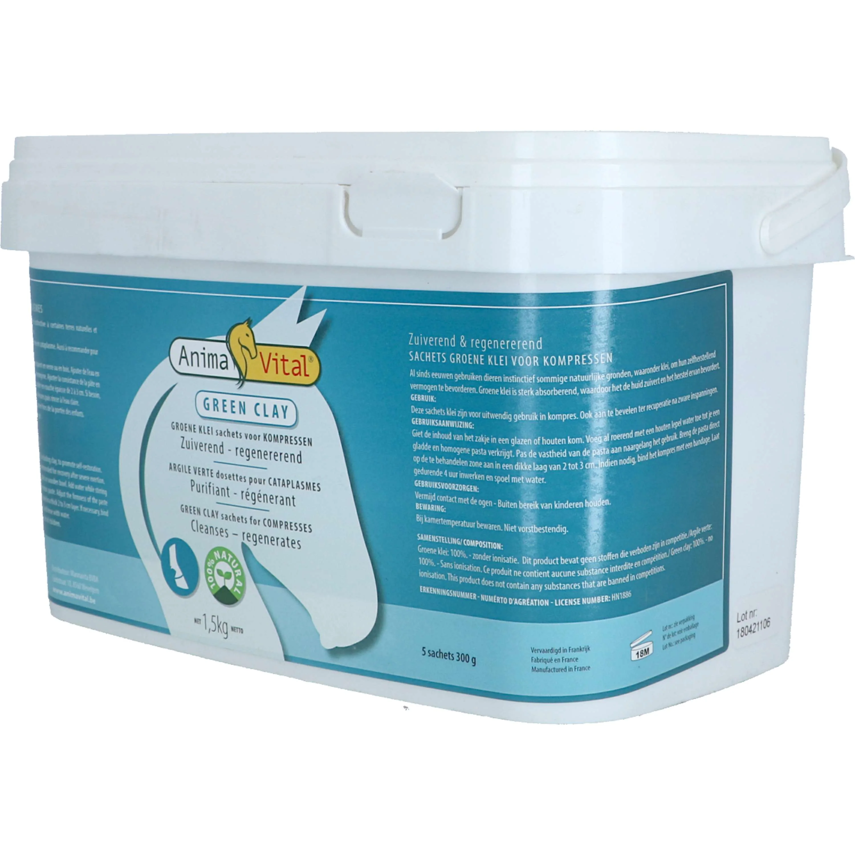 Animavital Grüner Klei Puder - Image 3