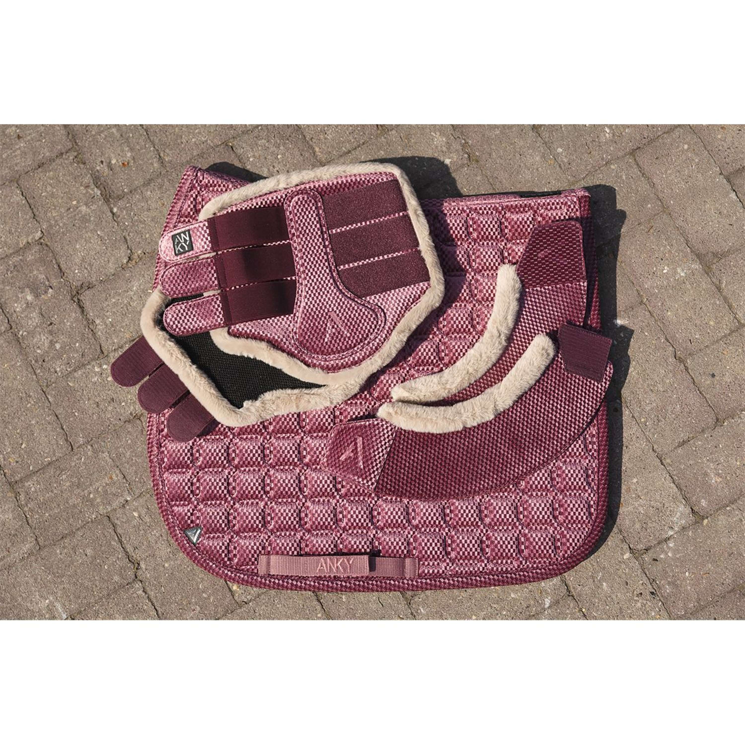 ANKY Schabracke Check Velvet XB25003 Dressur Mellow Mauve - Image 5