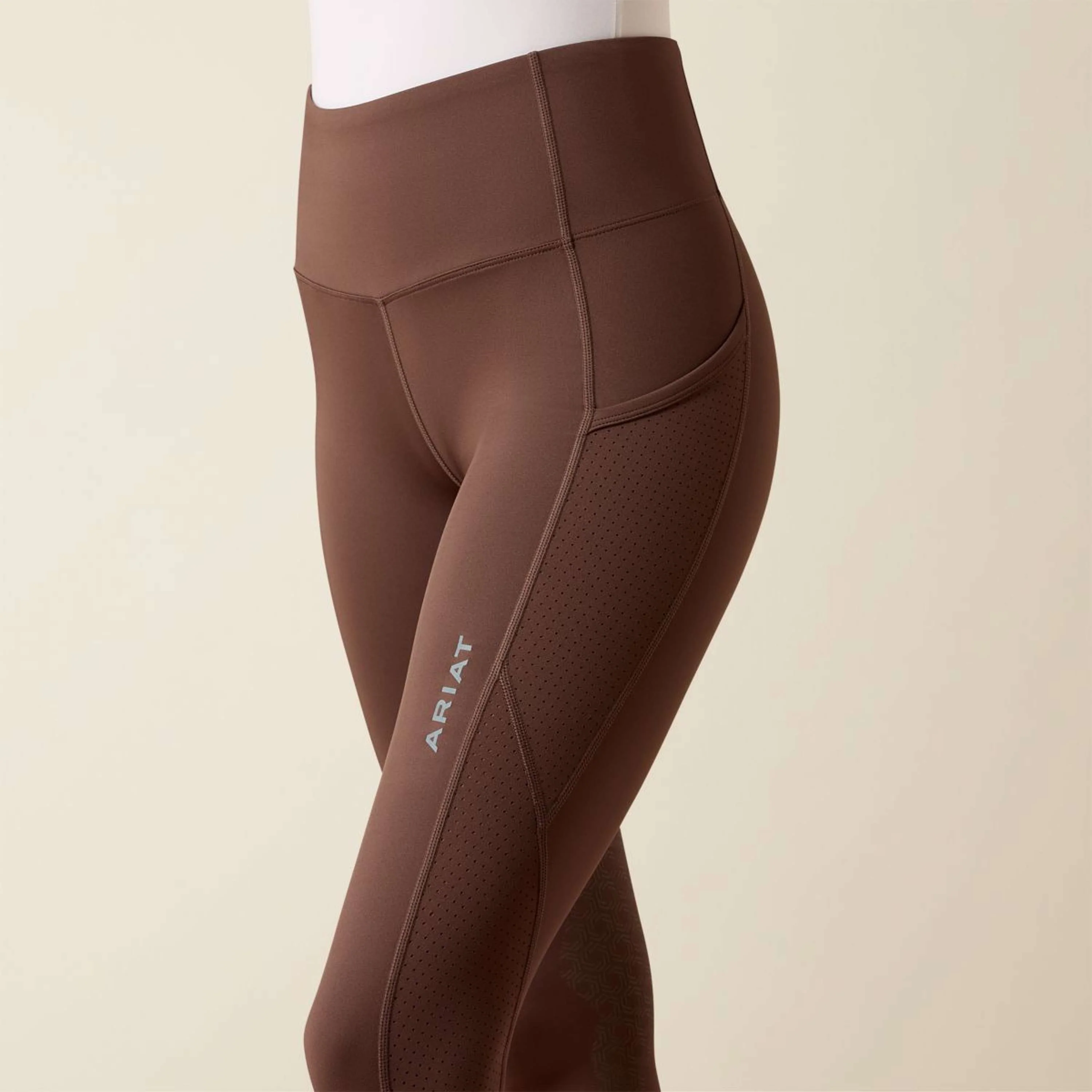 Ariat Reitleggings Breathe EOS Kniegriff Pommel Brown - Image 6