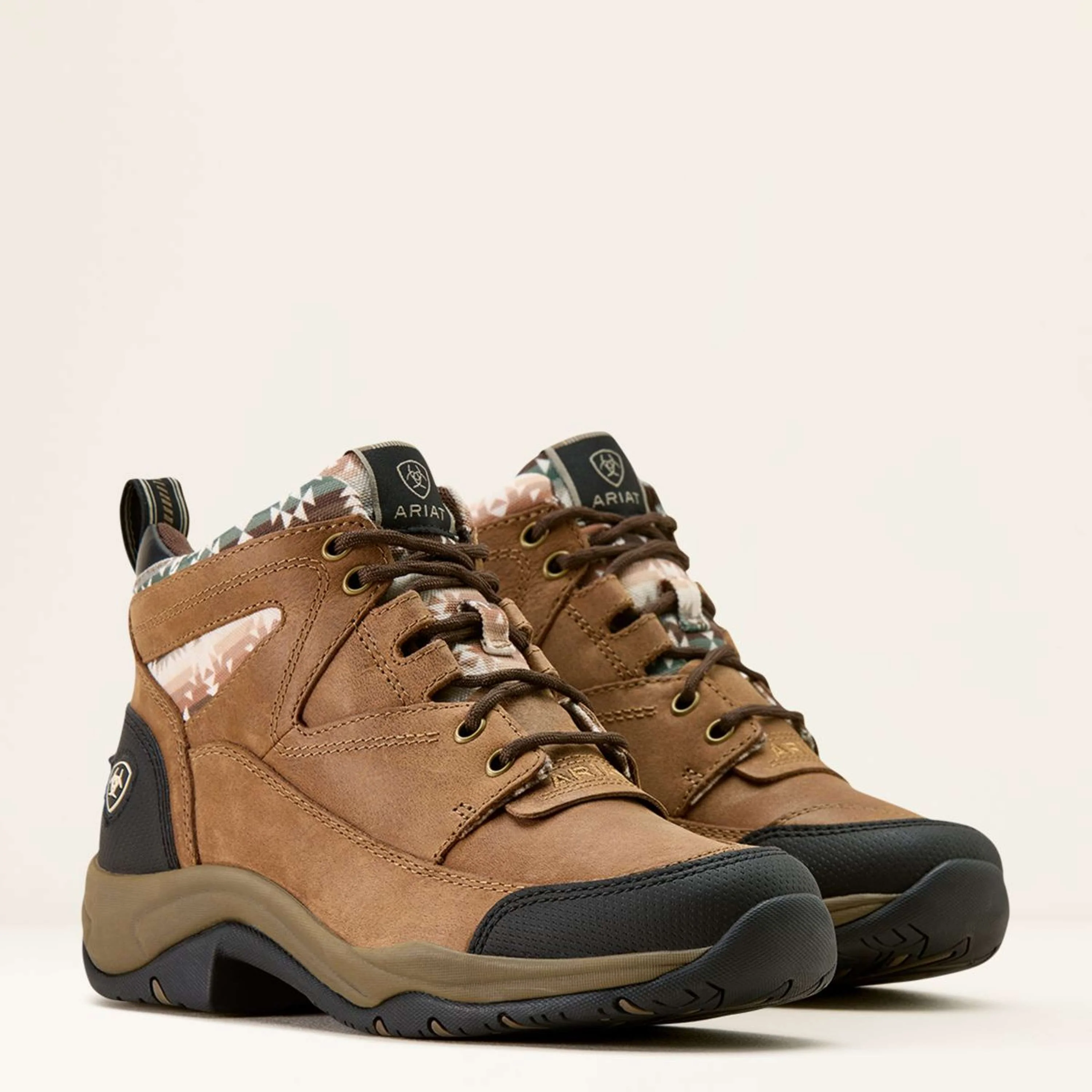 Ariat Stallschuhe Terrain Damen Dark Tan/Natural Southwest Print - Image 3