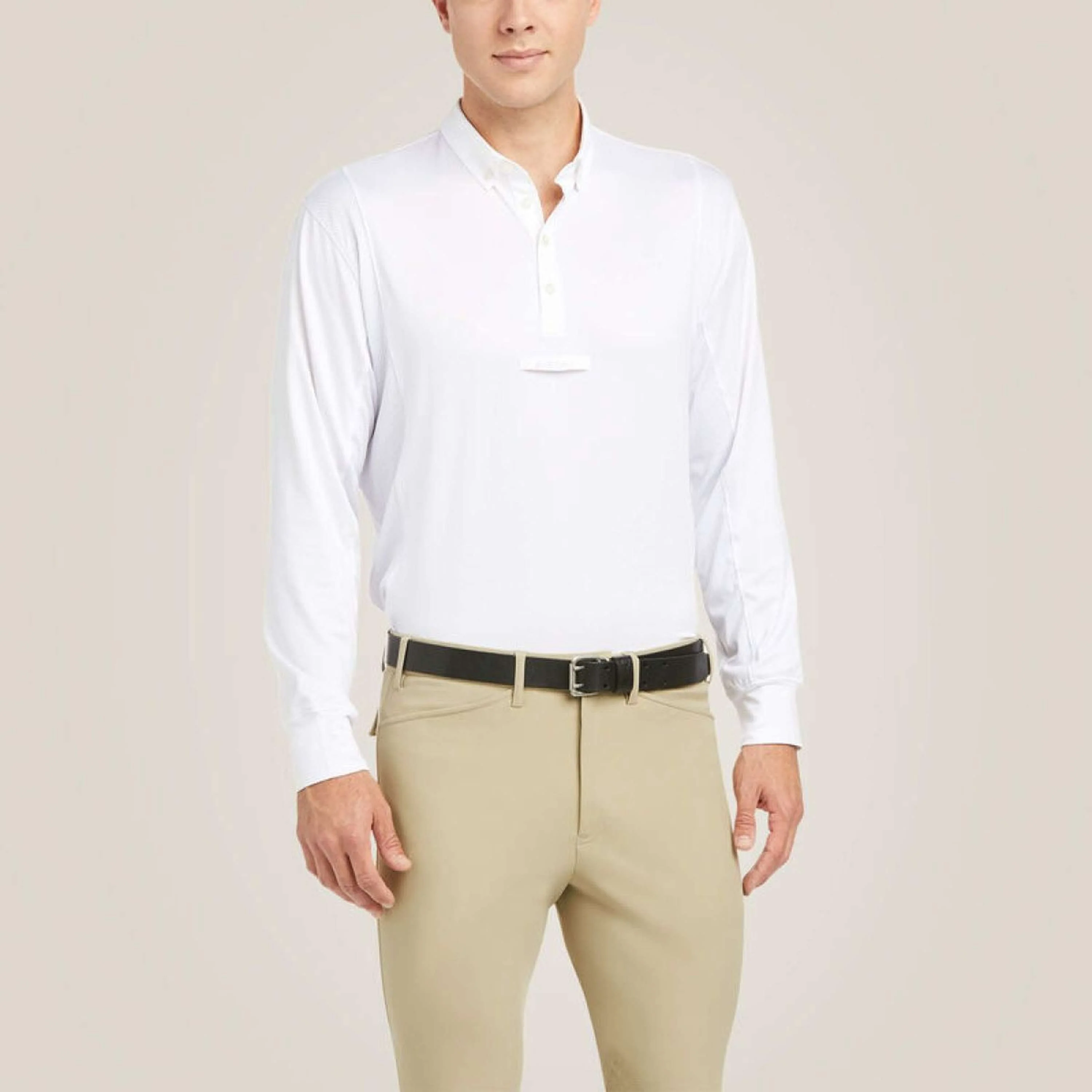 Ariat Turniershirt Tek Long Sleeve Herren Weiß