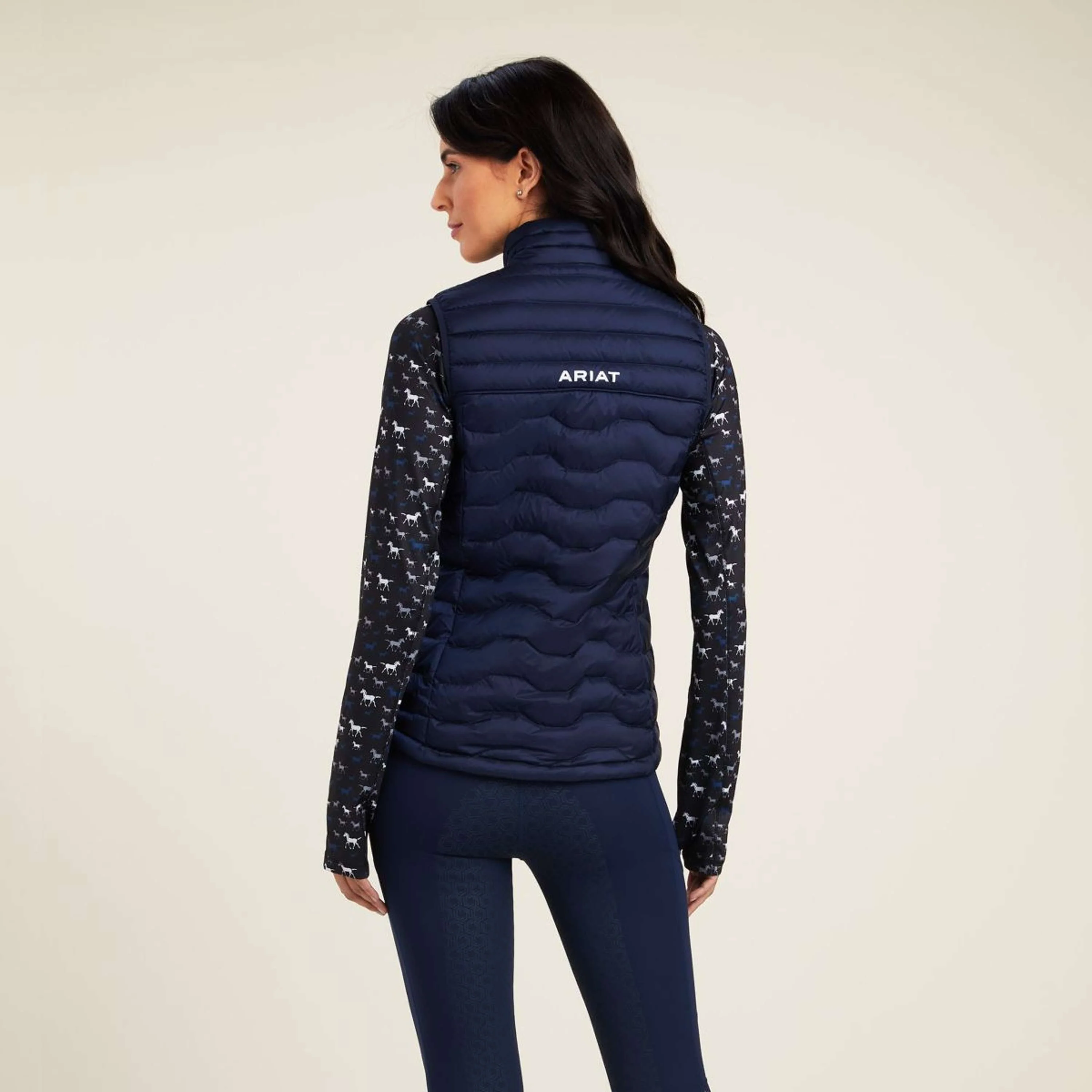 Ariat Weste Ideal Down Navy Eclipse - Image 2