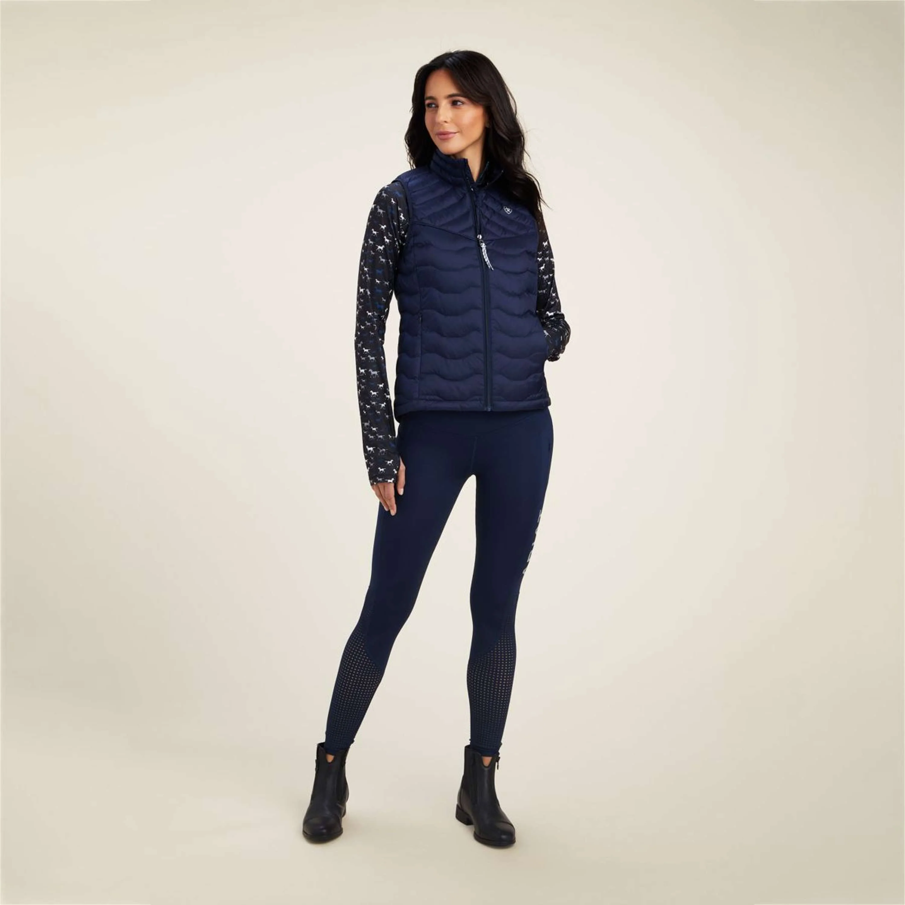 Ariat Weste Ideal Down Navy Eclipse - Image 4