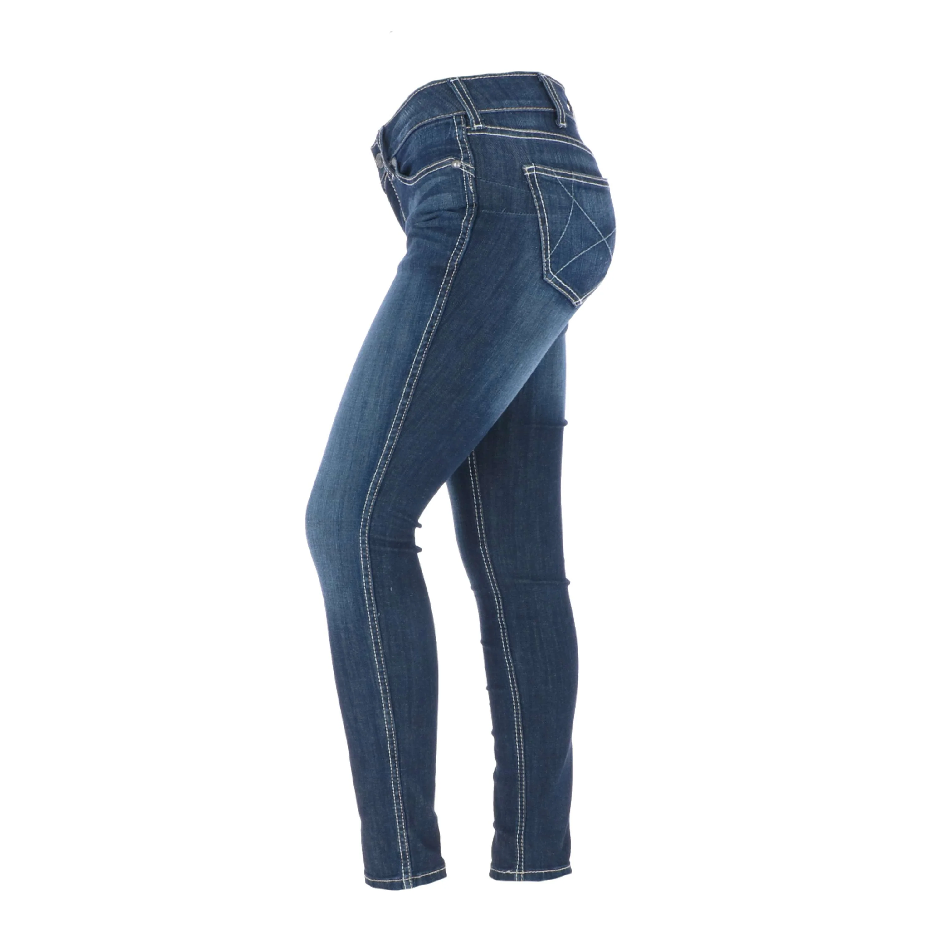 Ariat Western Denim R.E.A.L. Med Rise Skinny Ella Woman's Himmel - Image 2