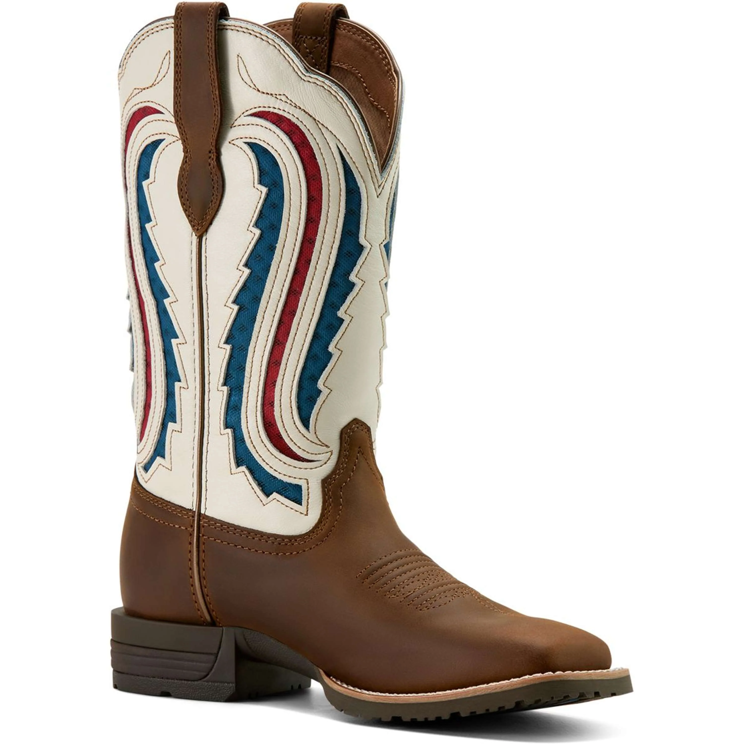 Ariat Westernstiefel Hybrid Ranchwork Venttek Damen Distressed Brown/Crema - Image 3