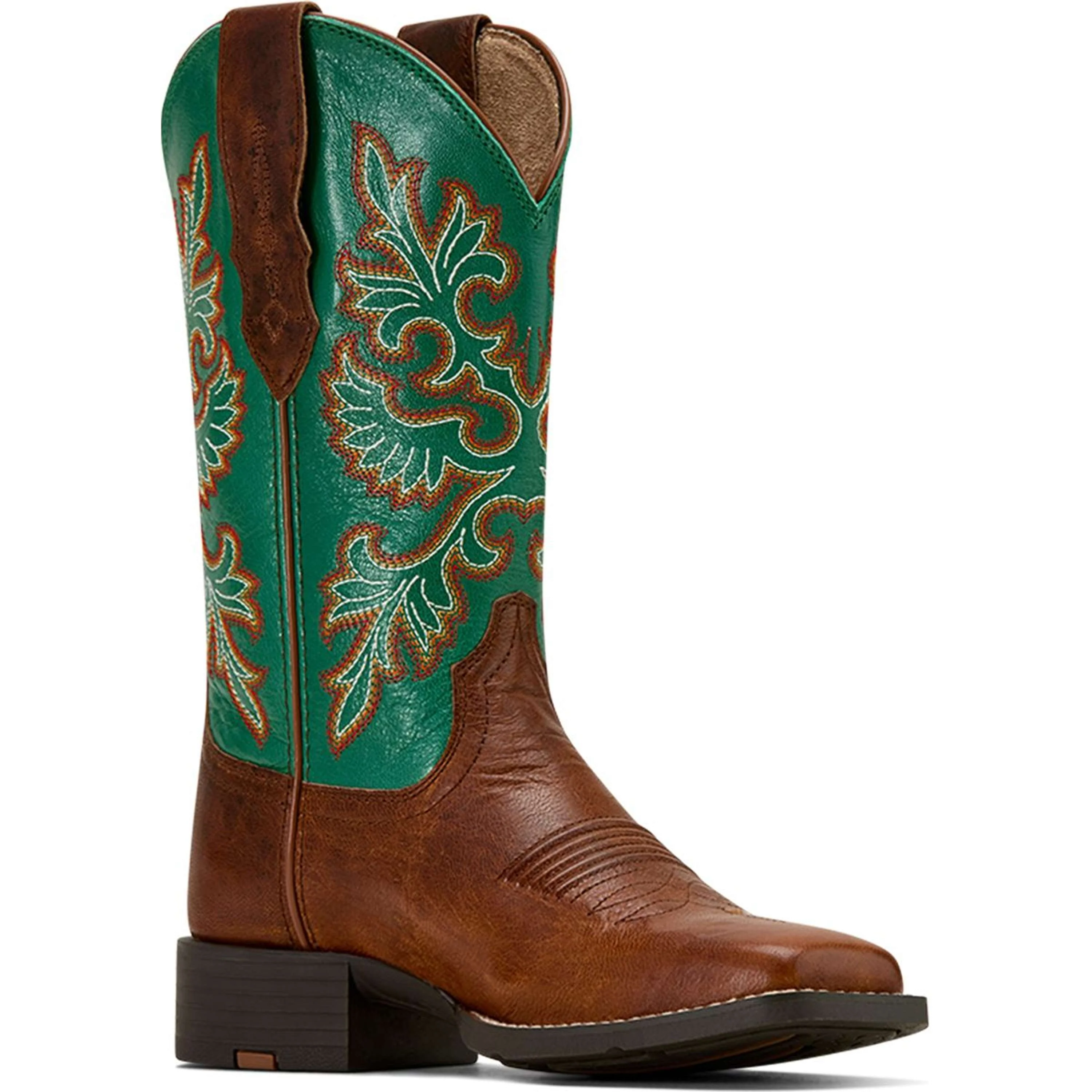 Ariat Westernstiefel Round Up Stretchfit Damen Arizona Brown/Aged Jade - Image 4