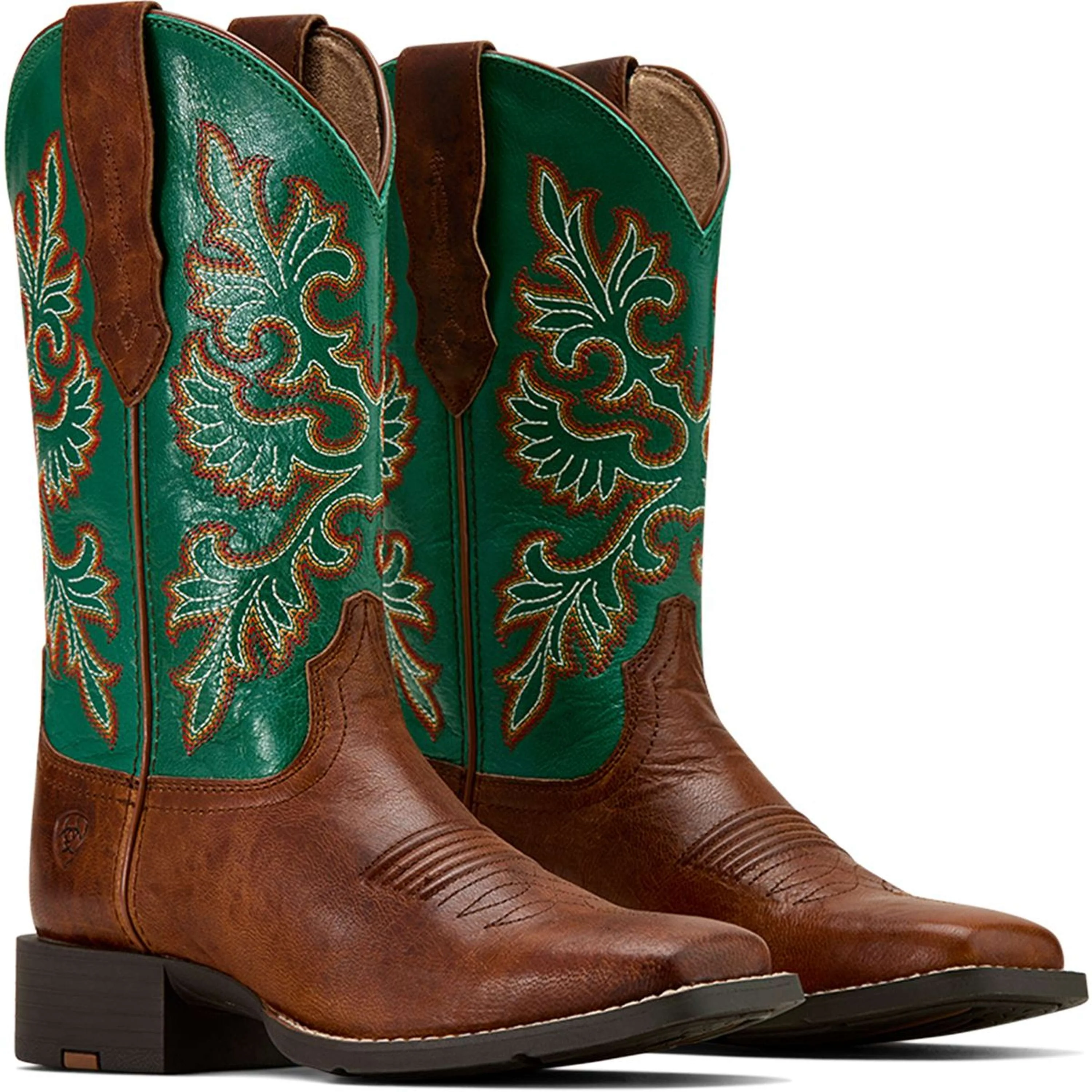 Ariat Westernstiefel Round Up Stretchfit Damen Arizona Brown/Aged Jade - Image 5