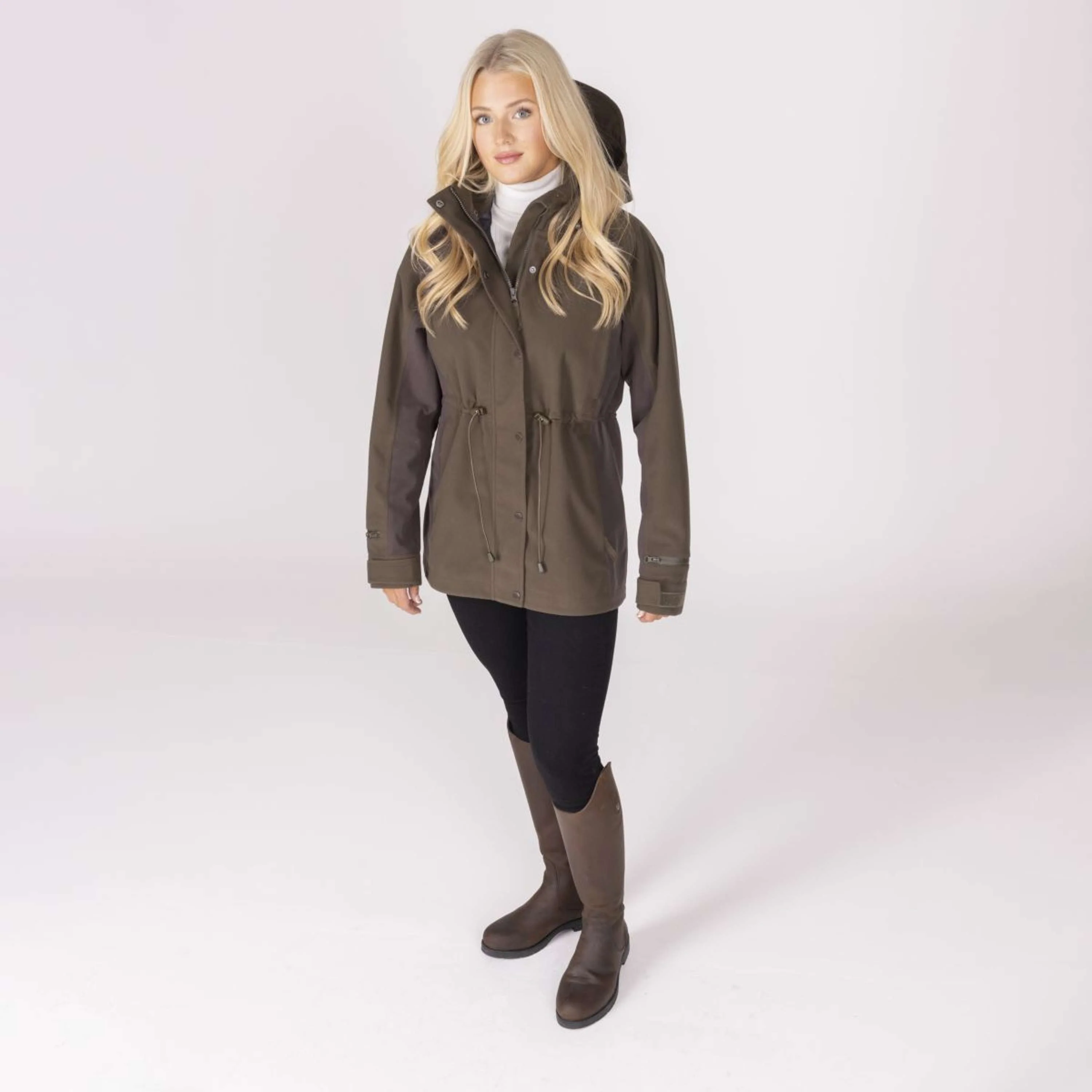 Aubrion by Shires Jacke Heritage Dunkelolive - Image 38