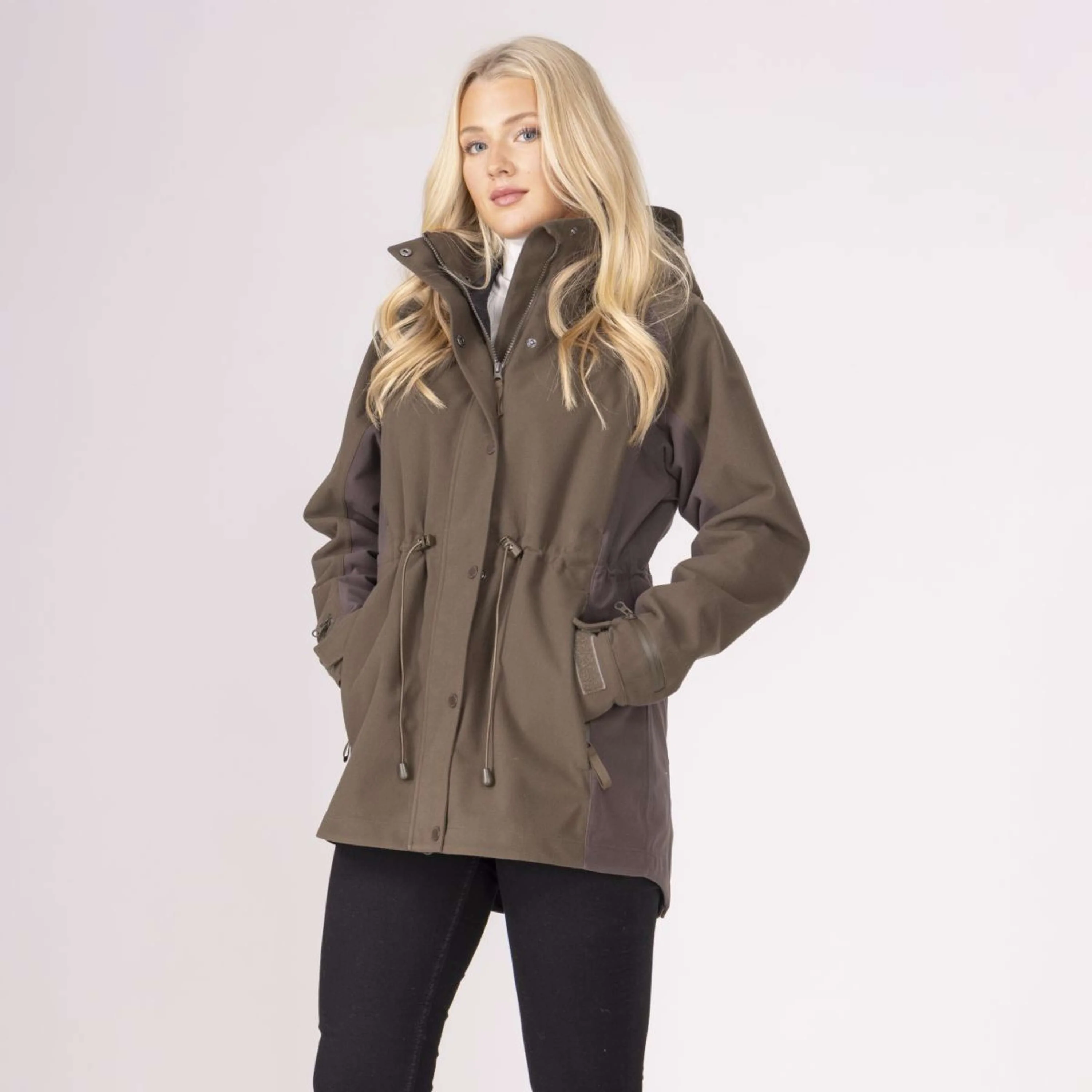 Aubrion by Shires Jacke Heritage Dunkelolive - Image 43