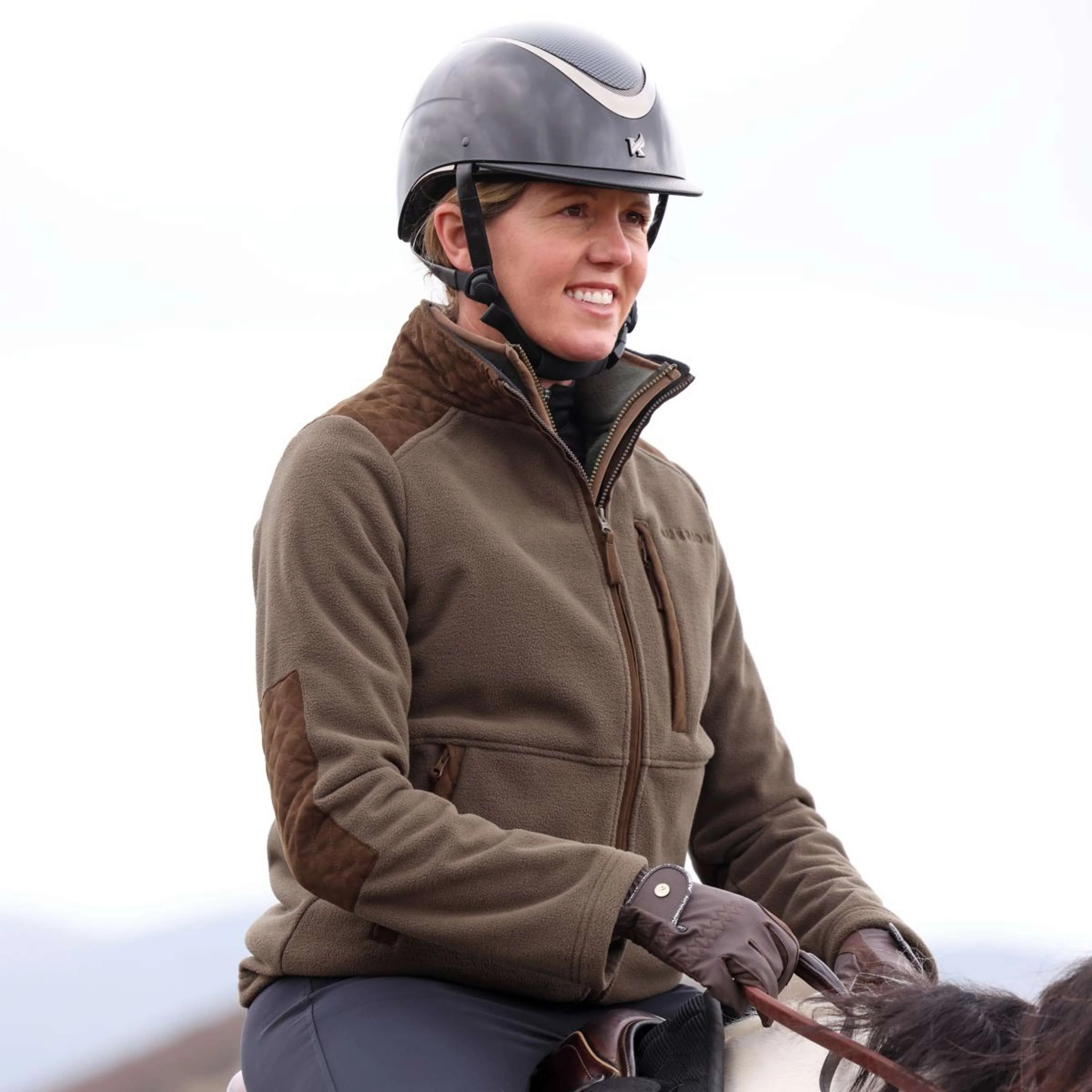 Aubrion by Shires Jacke Heritage Fleece Dunkelolive - Image 11