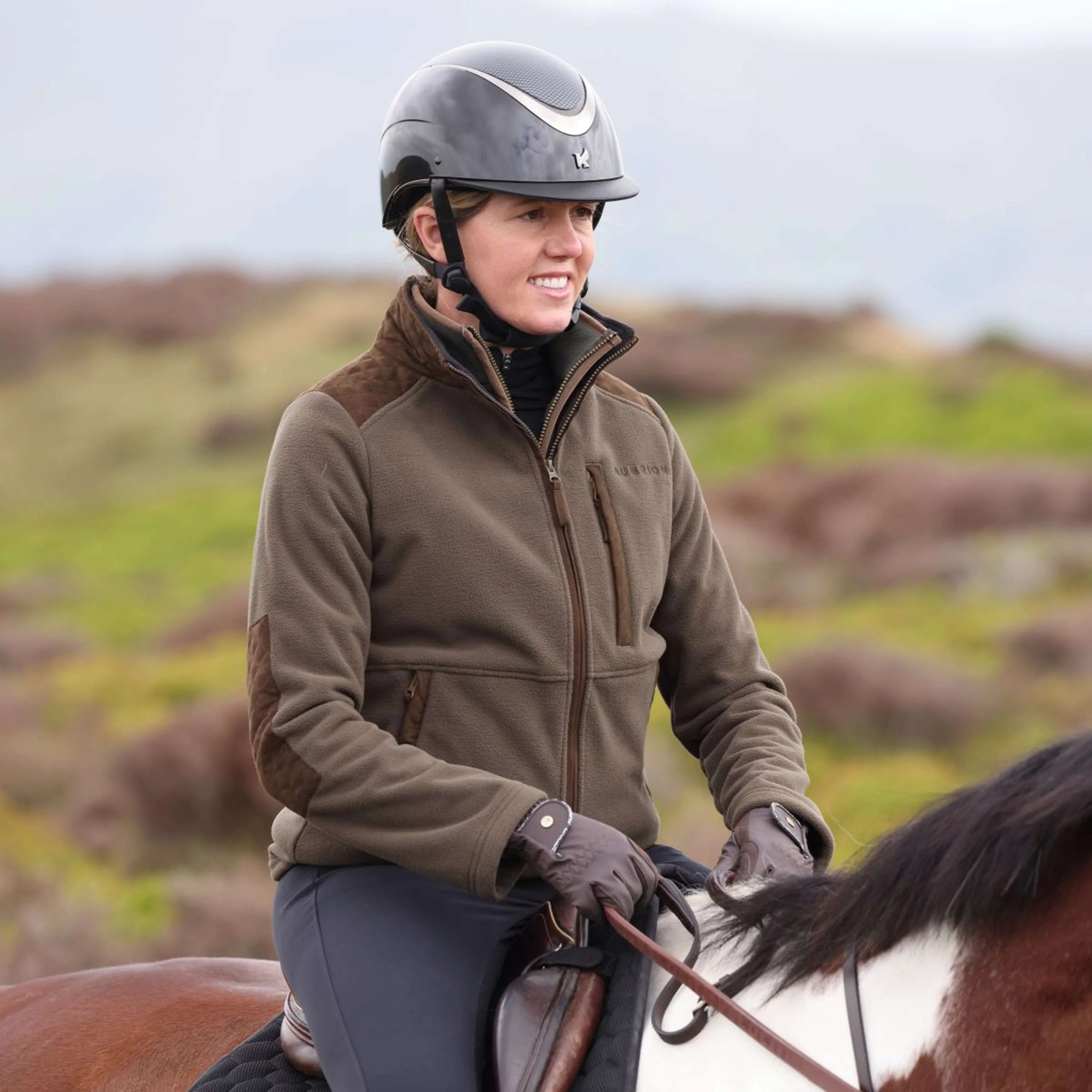 Aubrion by Shires Jacke Heritage Fleece Dunkelolive - Image 15