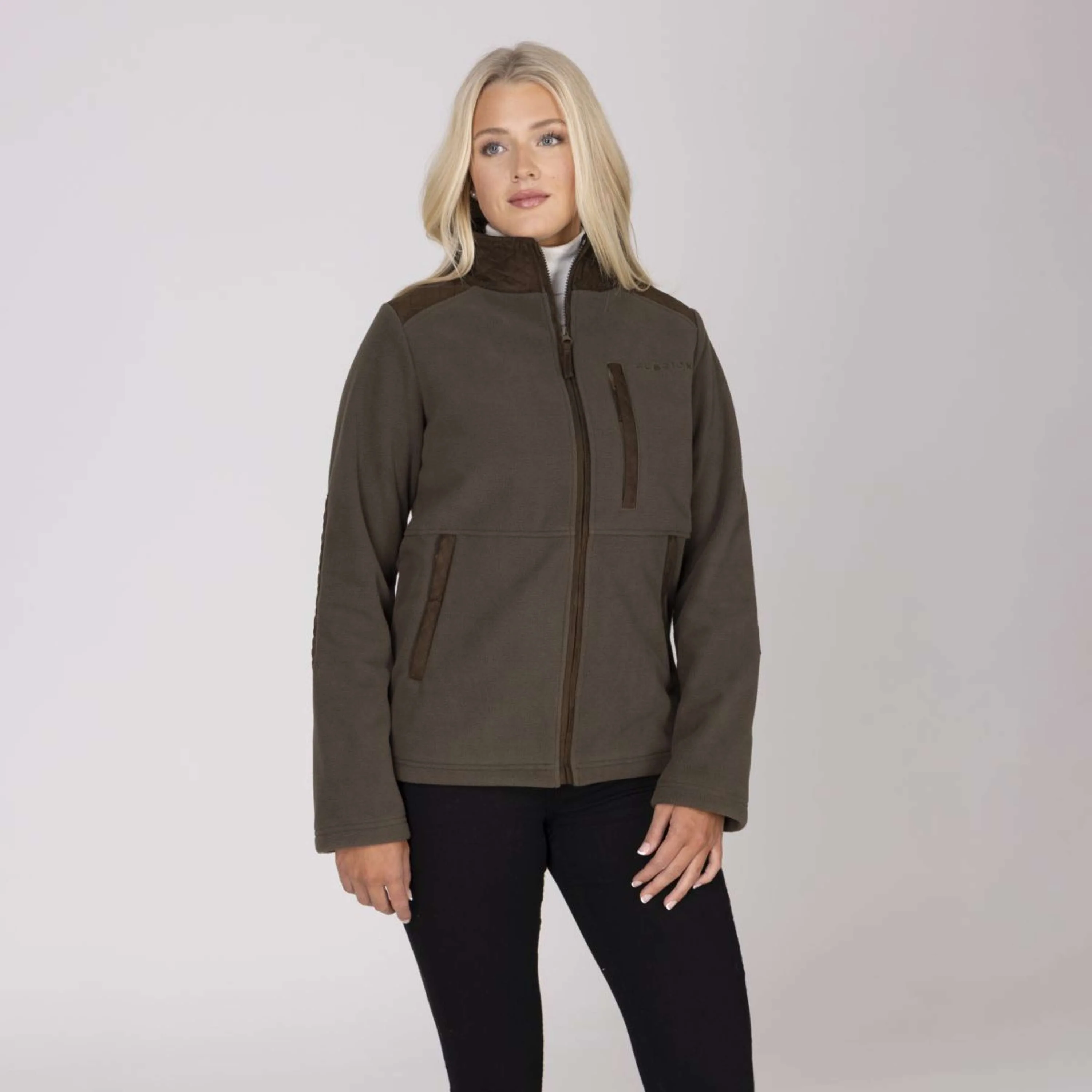 Aubrion by Shires Jacke Heritage Fleece Dunkelolive - Image 36