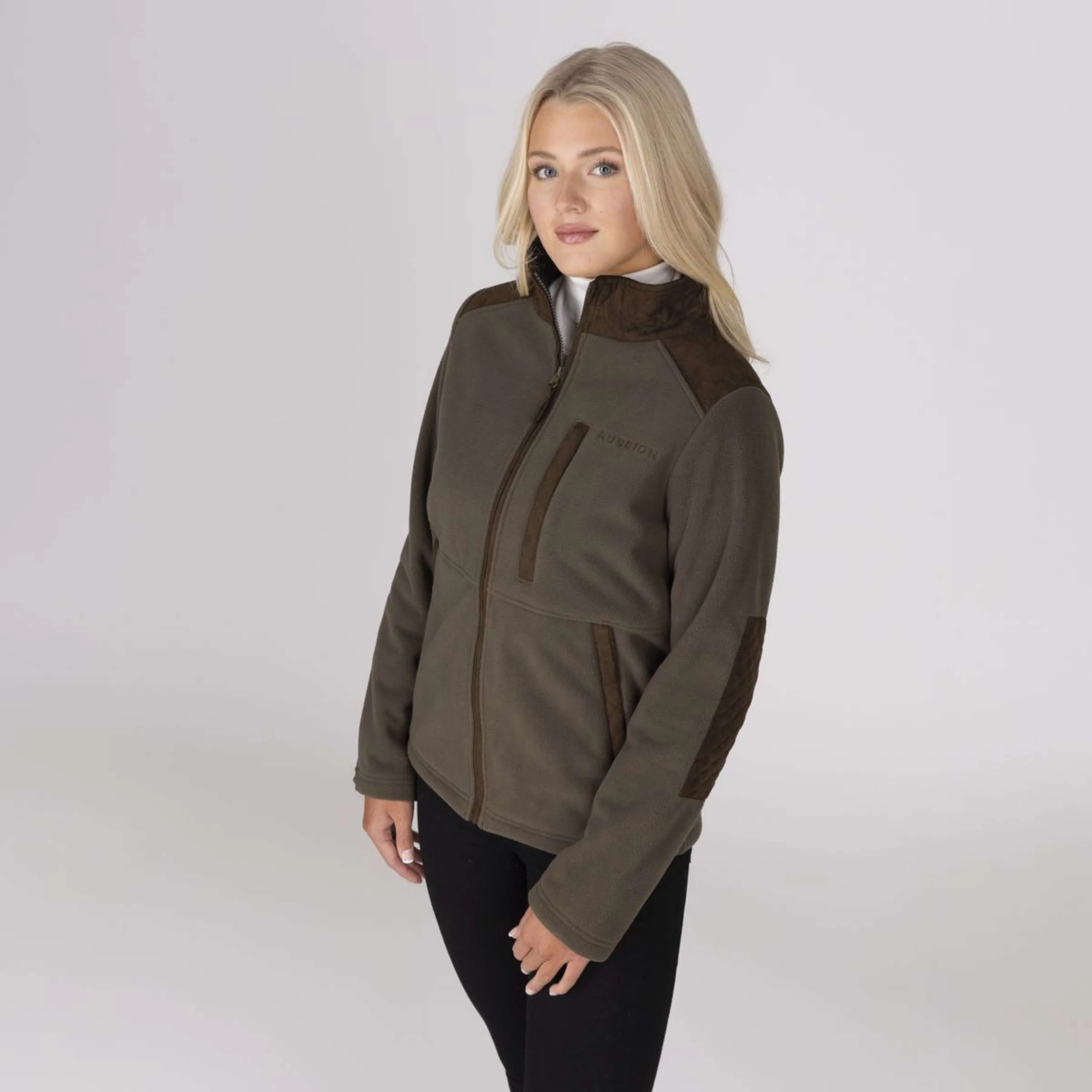 Aubrion by Shires Jacke Heritage Fleece Dunkelolive - Image 37