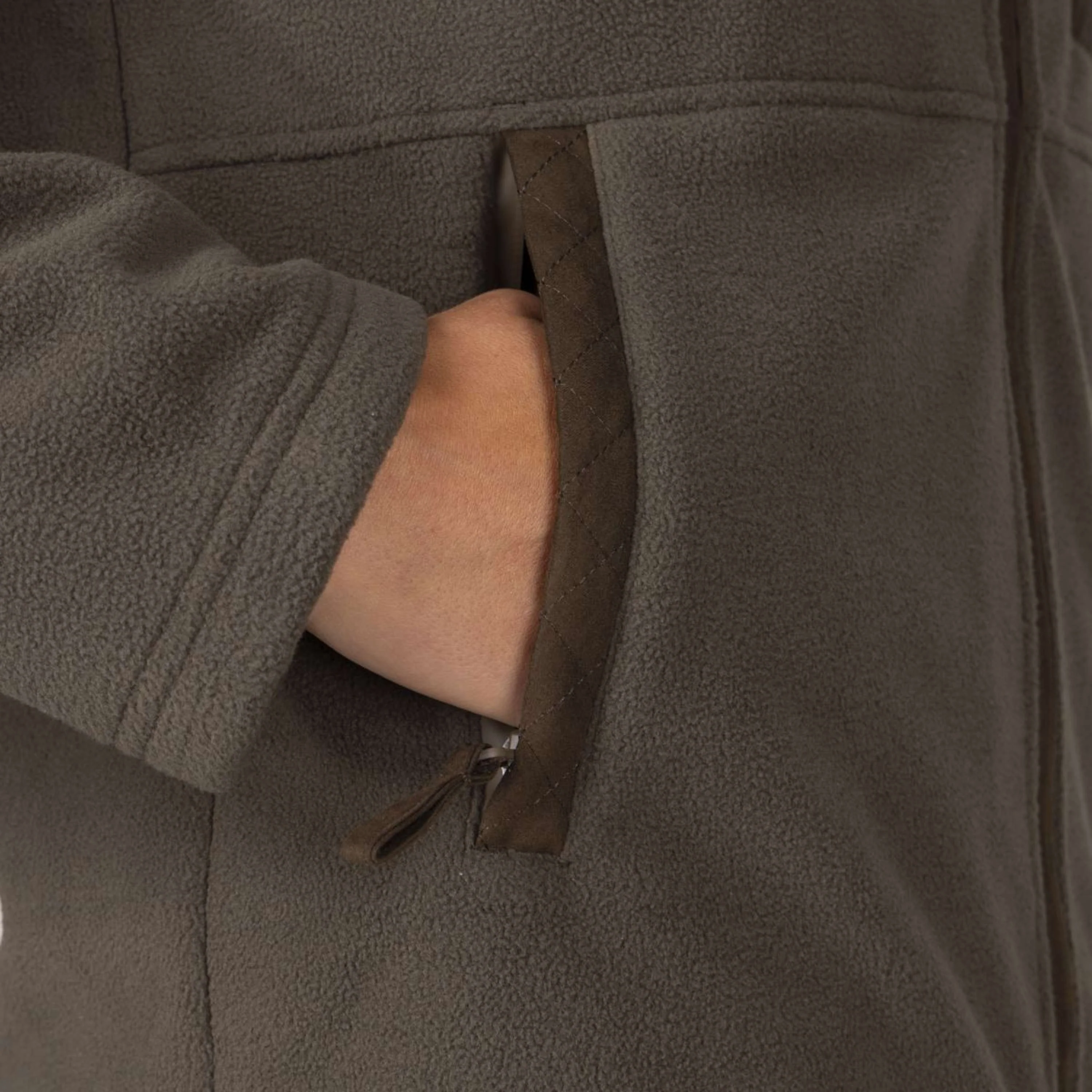 Aubrion by Shires Jacke Heritage Fleece Dunkelolive - Image 45