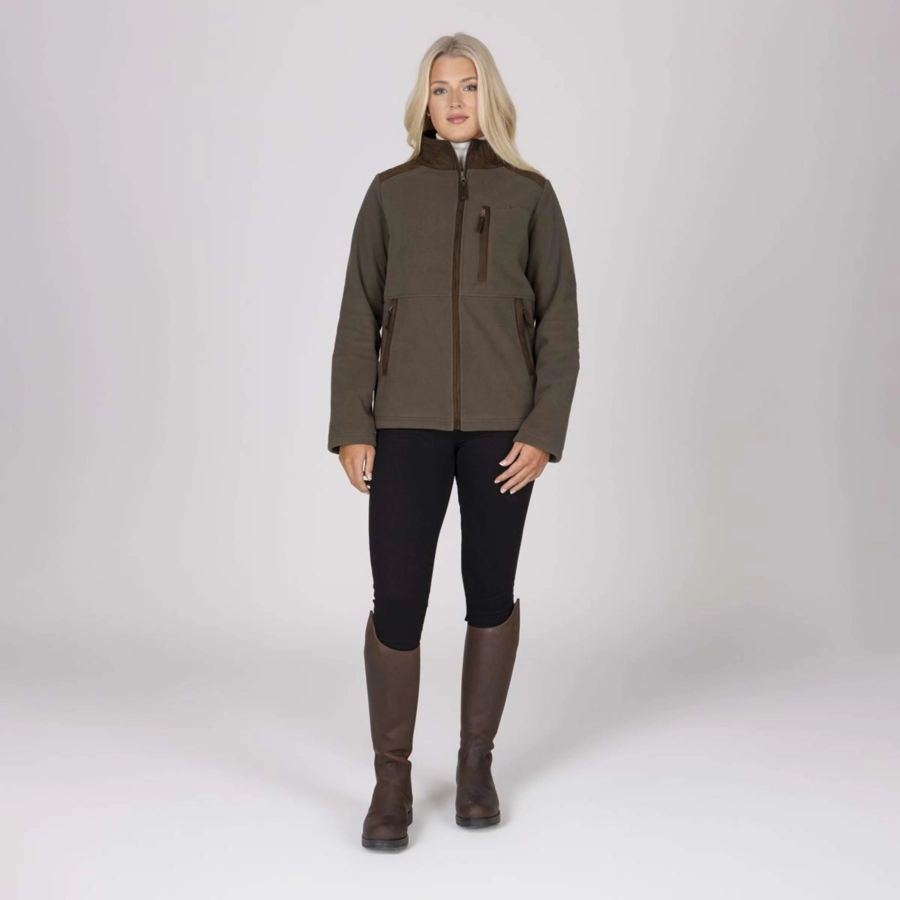 Aubrion by Shires Jacke Heritage Fleece Dunkelolive - Image 51