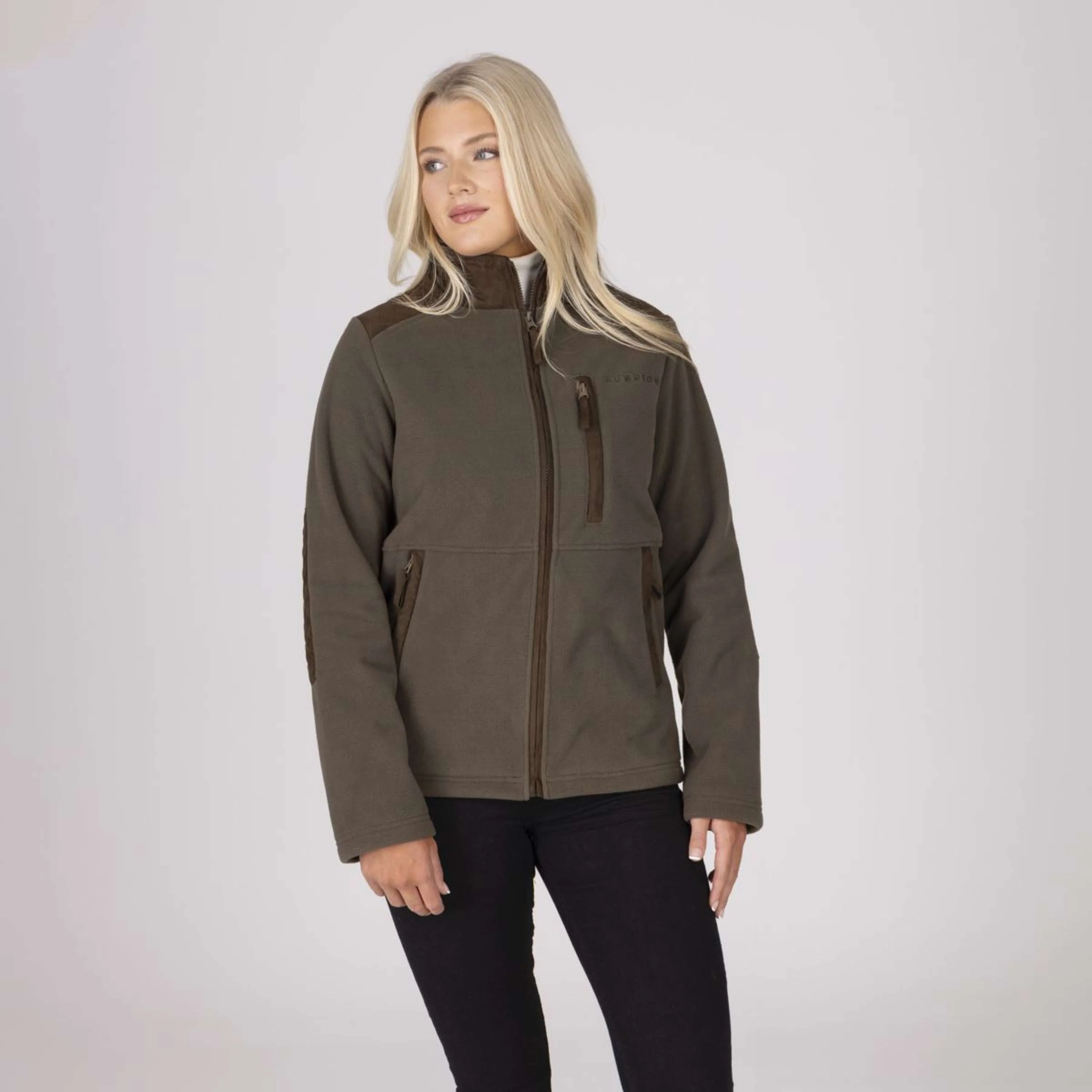 Aubrion by Shires Jacke Heritage Fleece Dunkelolive - Image 53