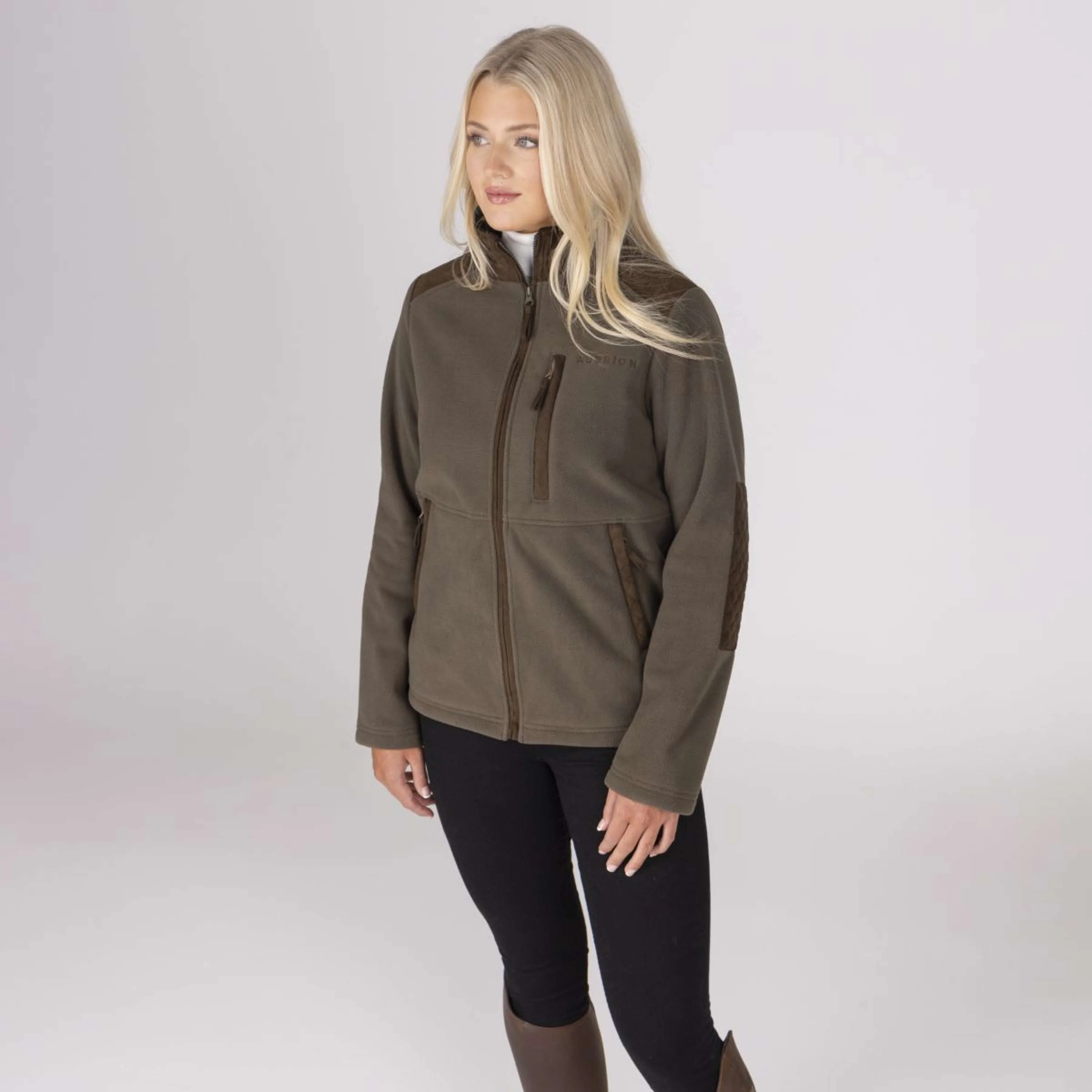Aubrion by Shires Jacke Heritage Fleece Dunkelolive - Image 55