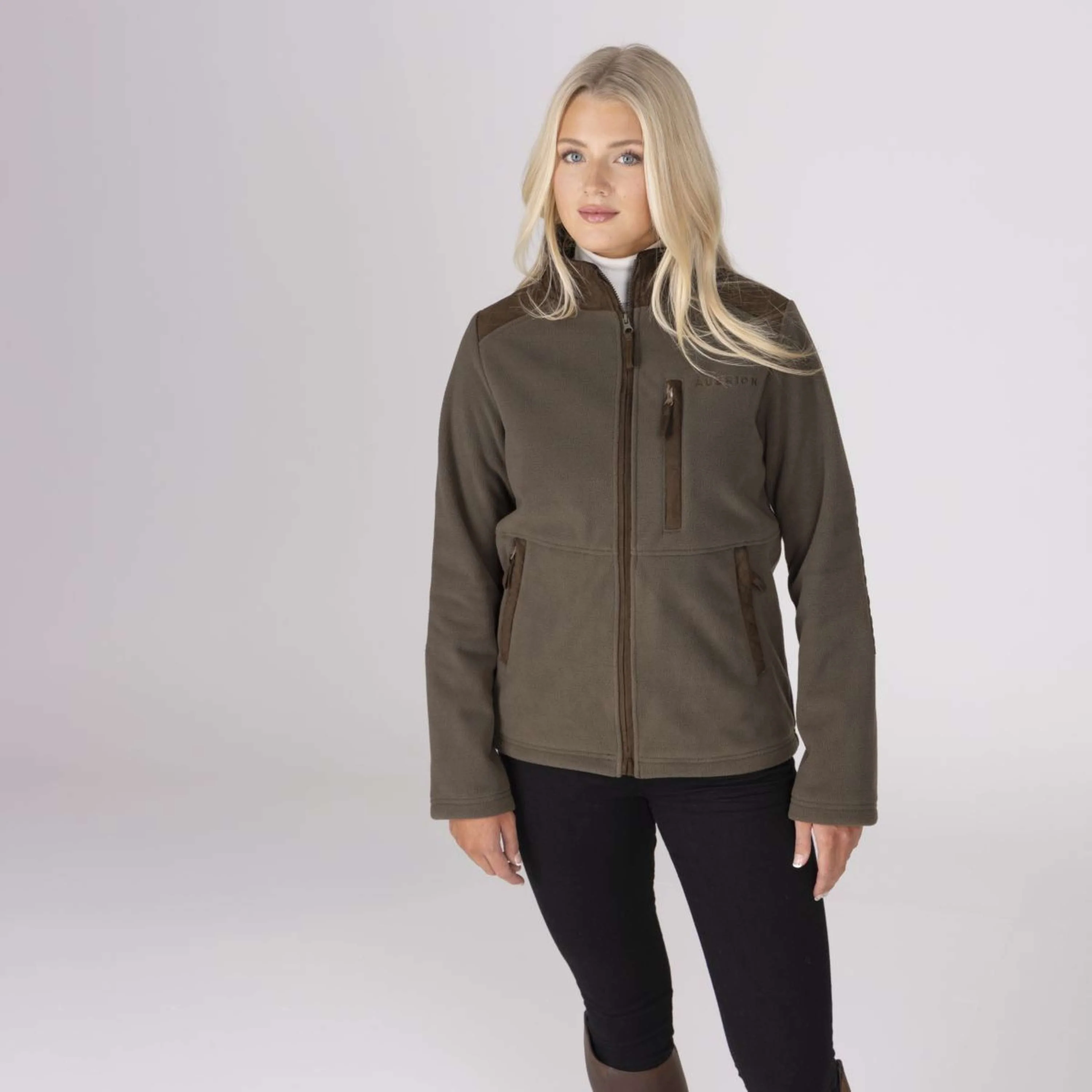 Aubrion by Shires Jacke Heritage Fleece Dunkelolive - Image 56
