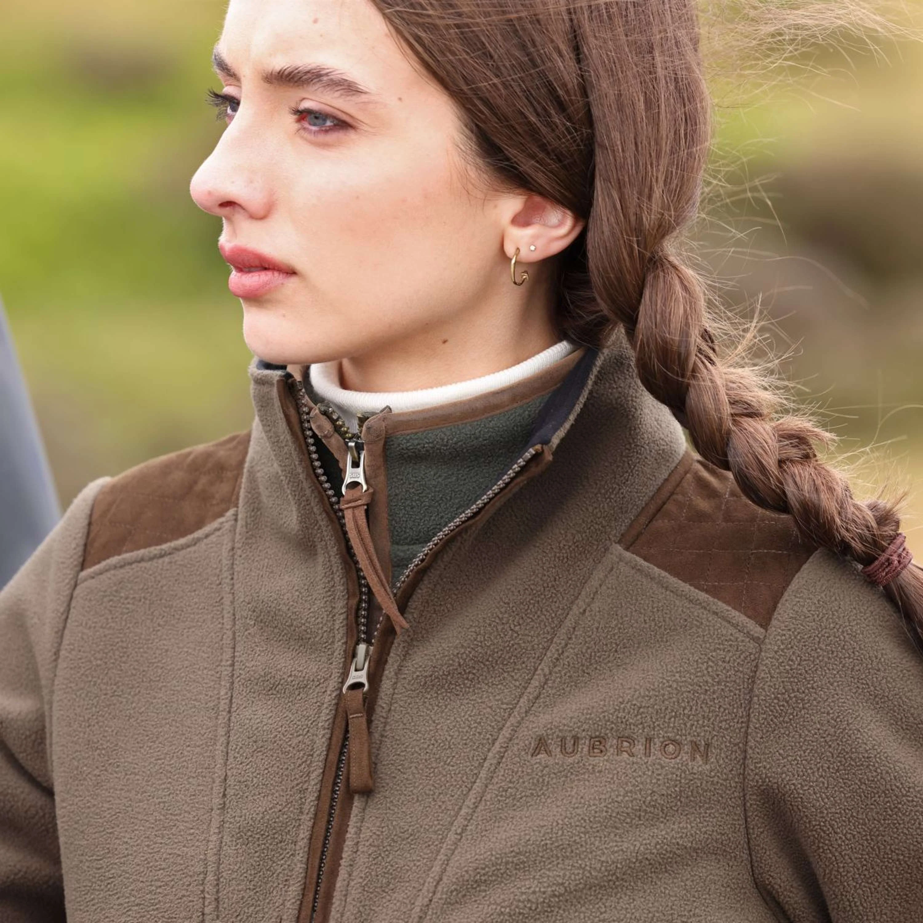 Aubrion by Shires Pullover Heritage Fleece Dunkelolive - Image 22