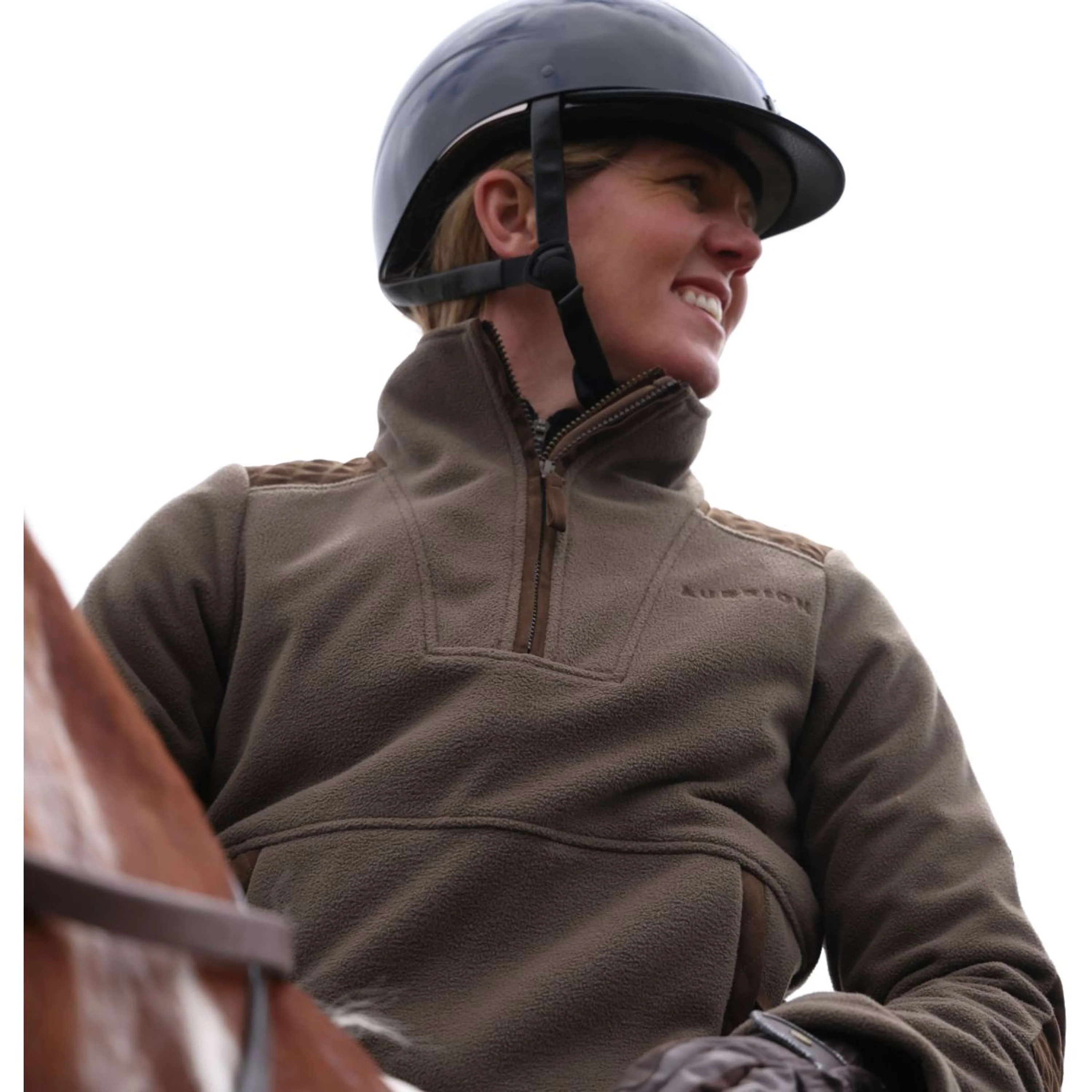 Aubrion by Shires Pullover Heritage Fleece Dunkelolive - Image 51