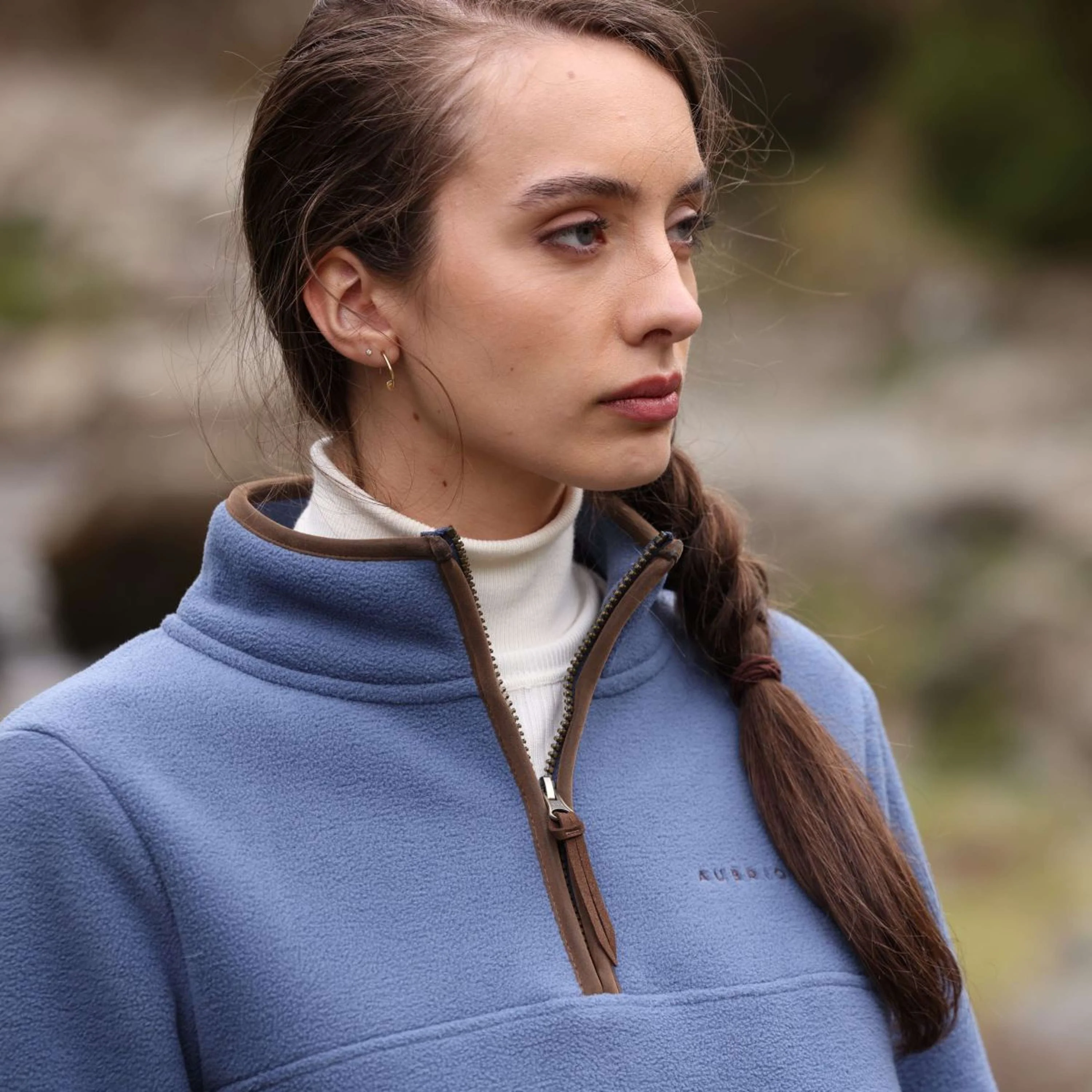 Aubrion by Shires Pullover Original Fleece Blau - Image 14