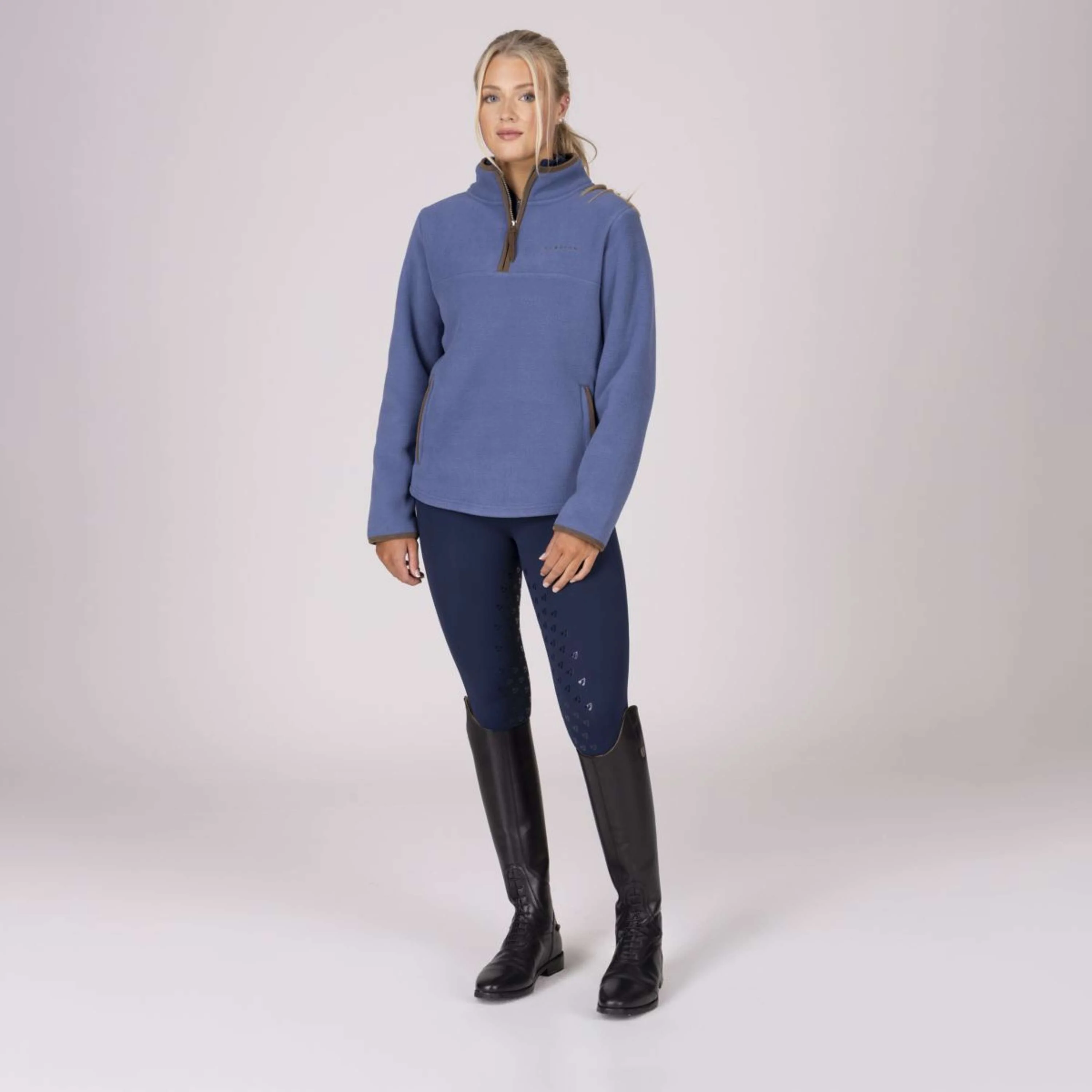 Aubrion by Shires Pullover Original Fleece Blau - Image 16