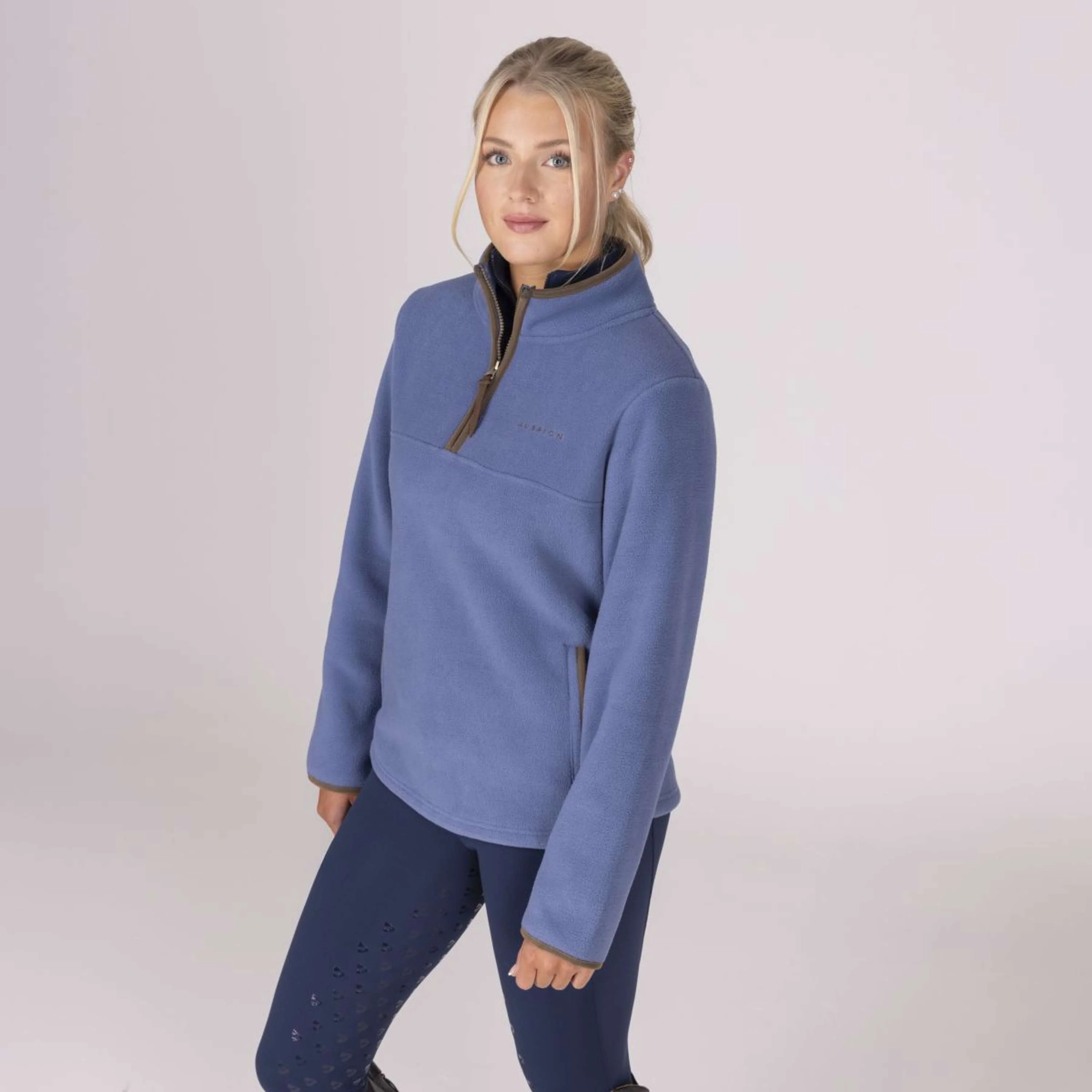 Aubrion by Shires Pullover Original Fleece Blau - Image 19