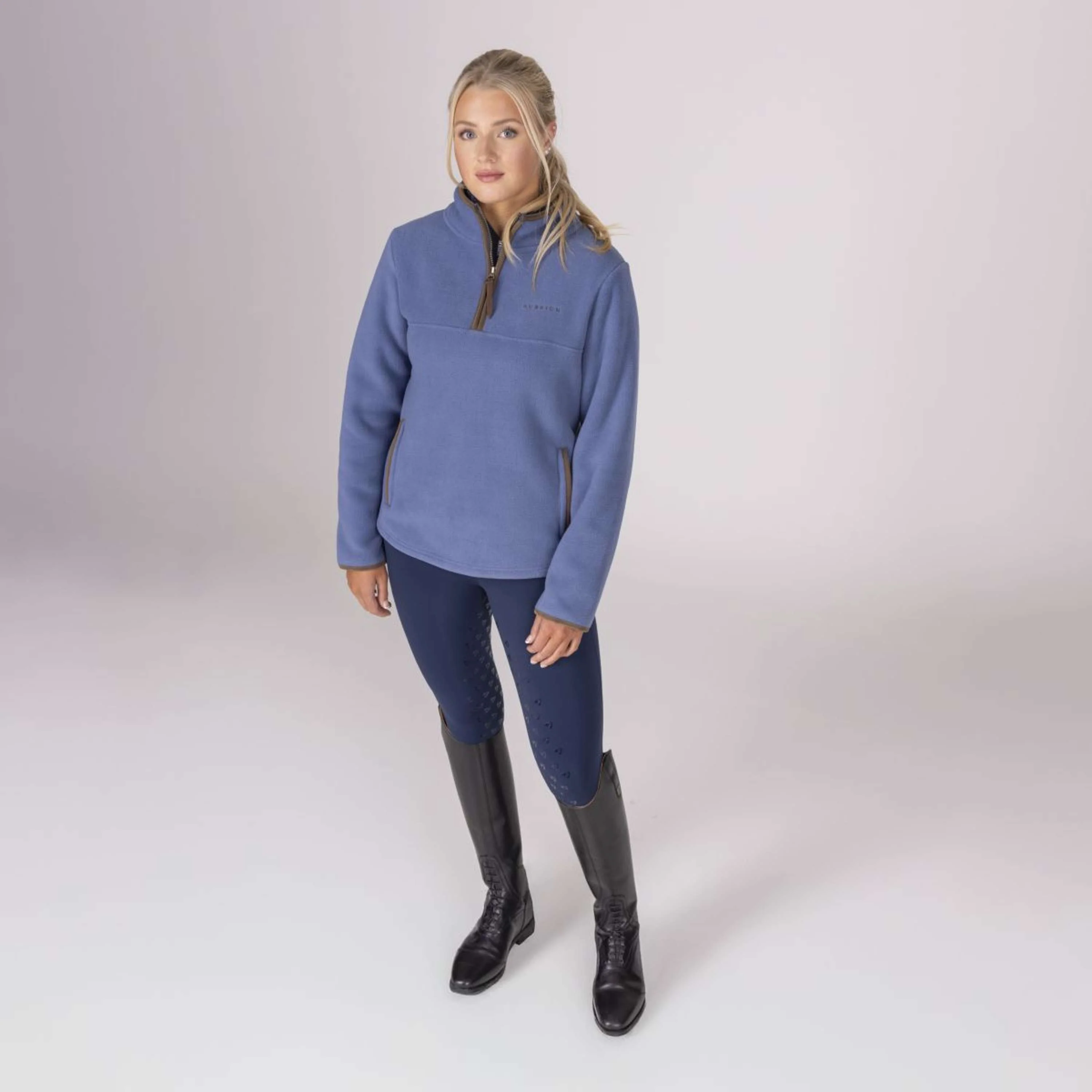 Aubrion by Shires Pullover Original Fleece Blau - Image 20