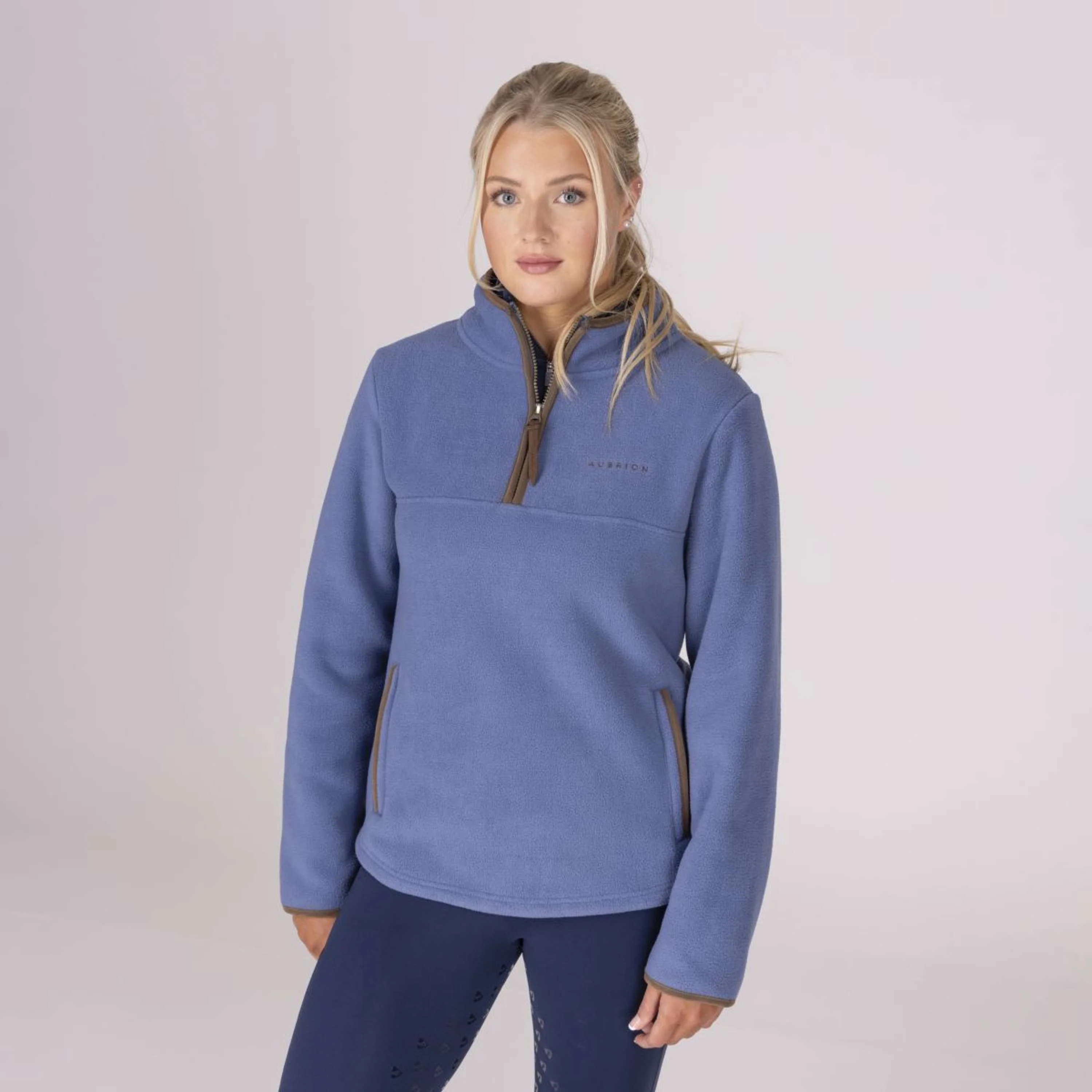 Aubrion by Shires Pullover Original Fleece Blau - Image 21