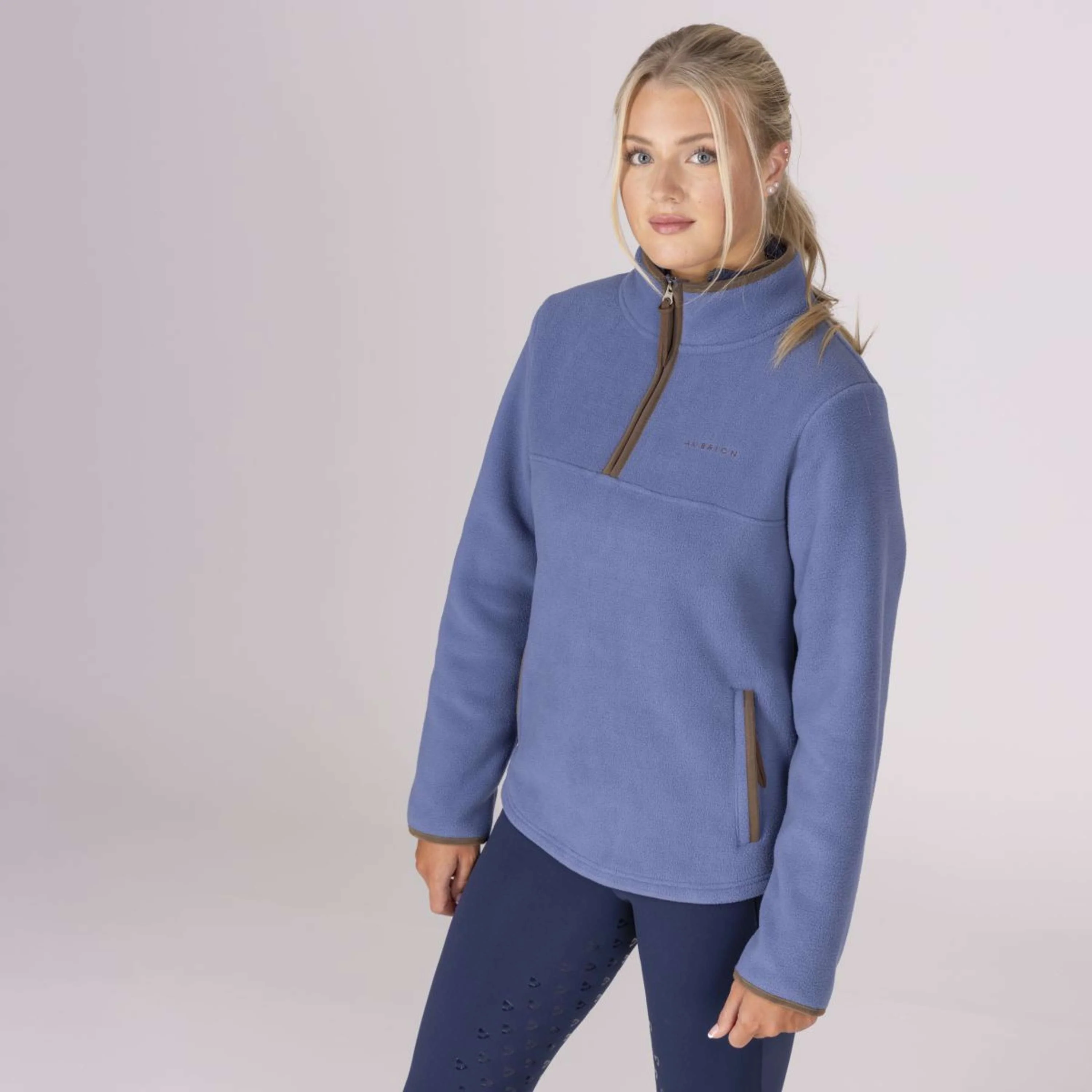Aubrion by Shires Pullover Original Fleece Blau - Image 25