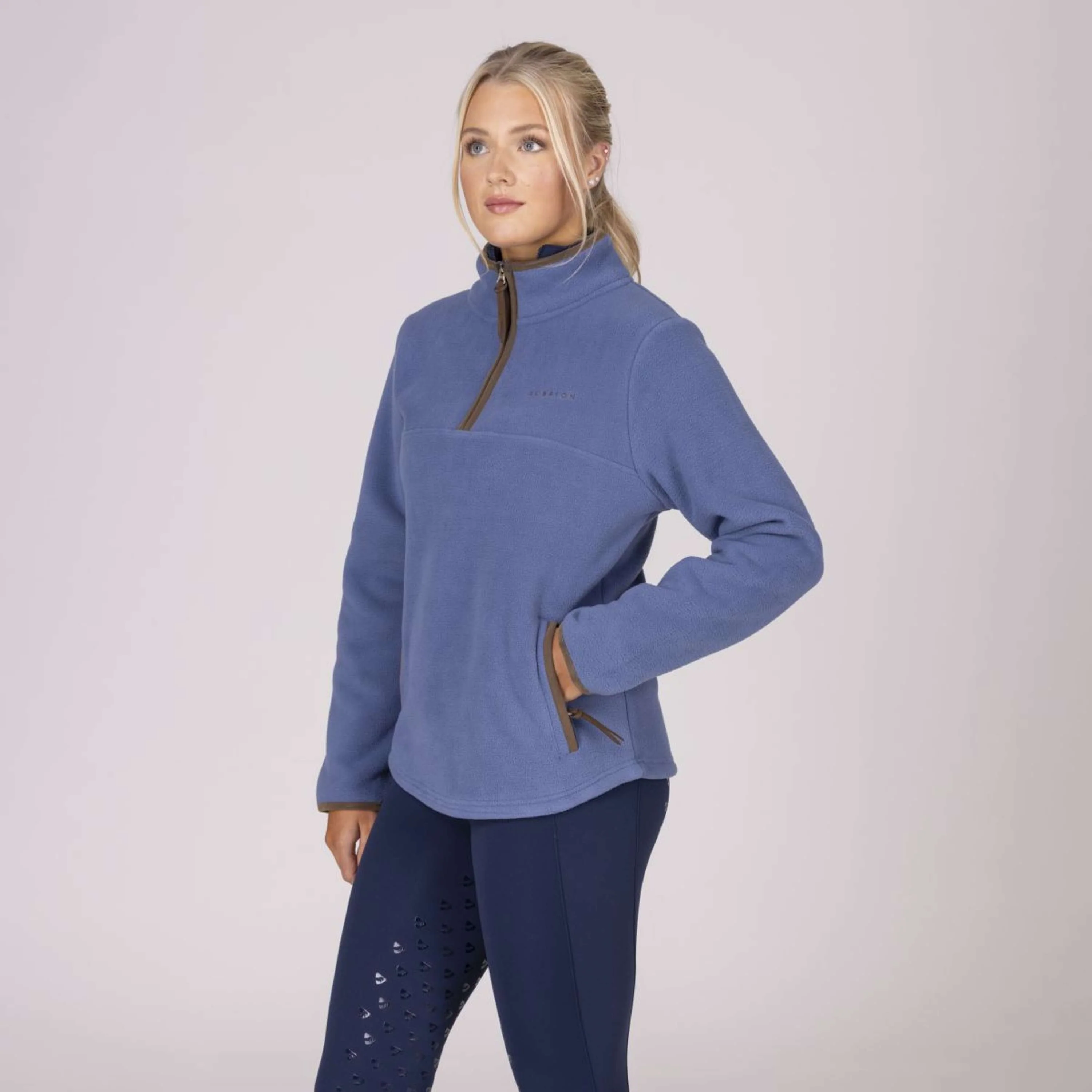 Aubrion by Shires Pullover Original Fleece Blau - Image 29