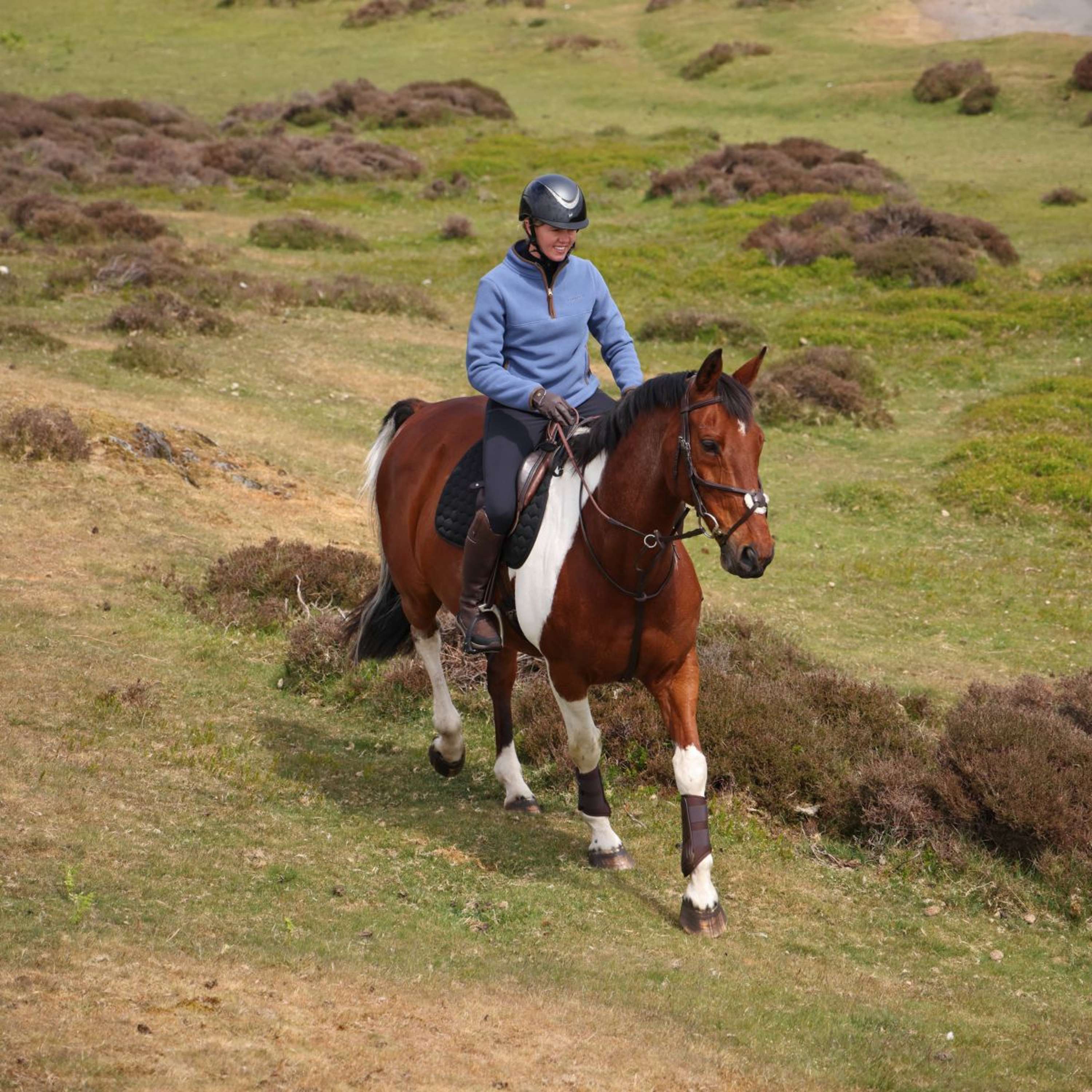 Aubrion by Shires Pullover Original Fleece Blau - Image 5