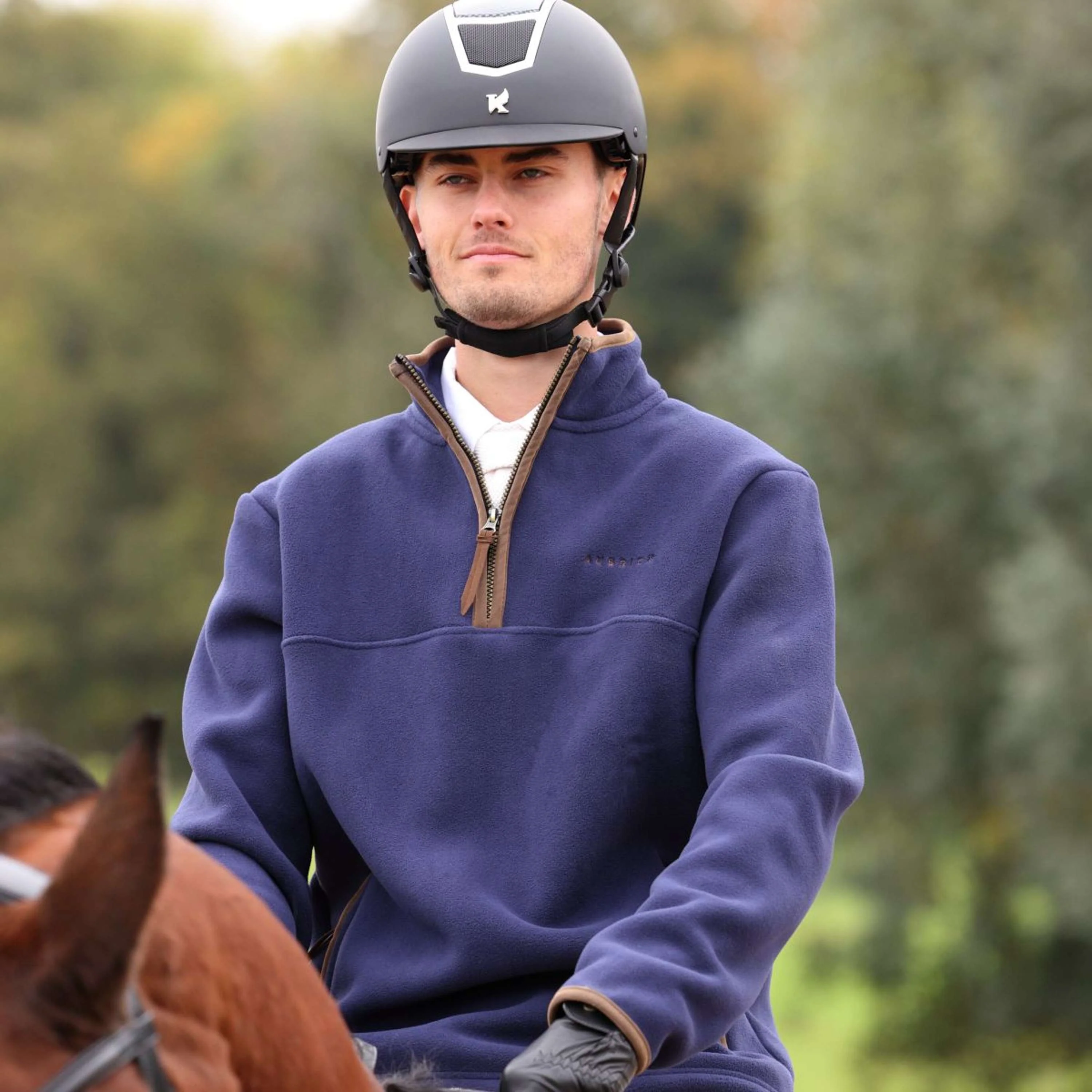 Aubrion by Shires Pullover Original Fleece Herren Navy - Image 12