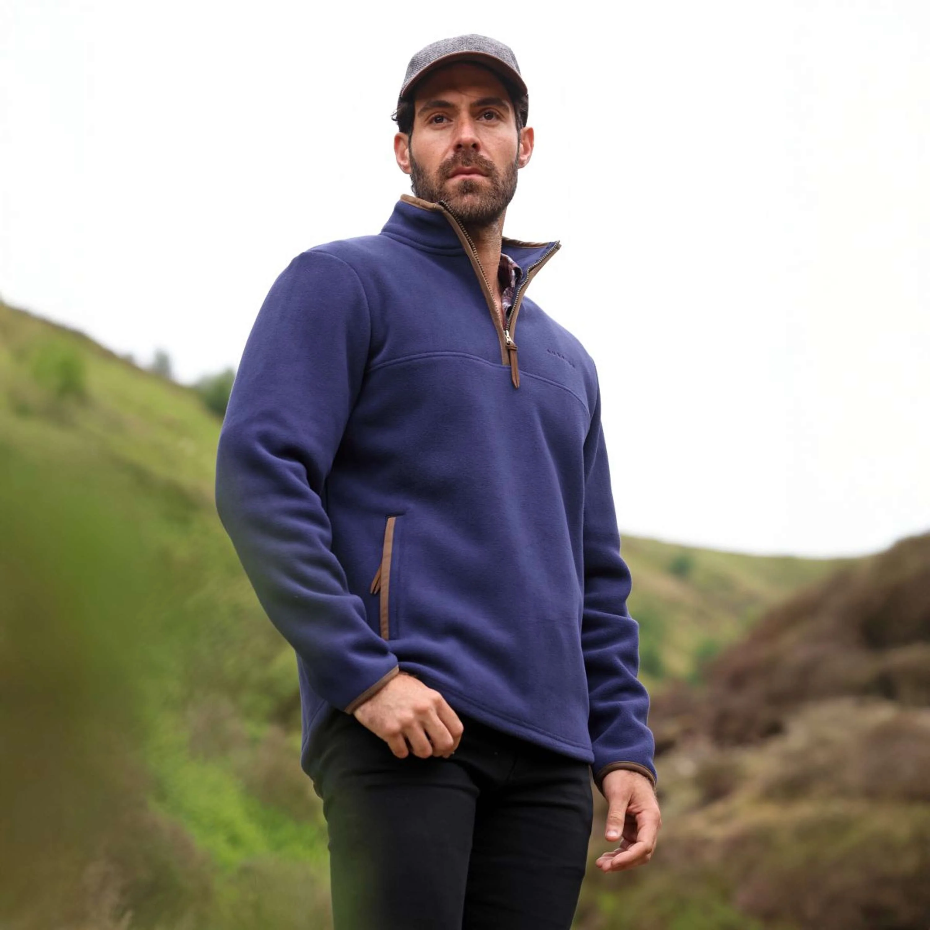 Aubrion by Shires Pullover Original Fleece Herren Navy - Image 18