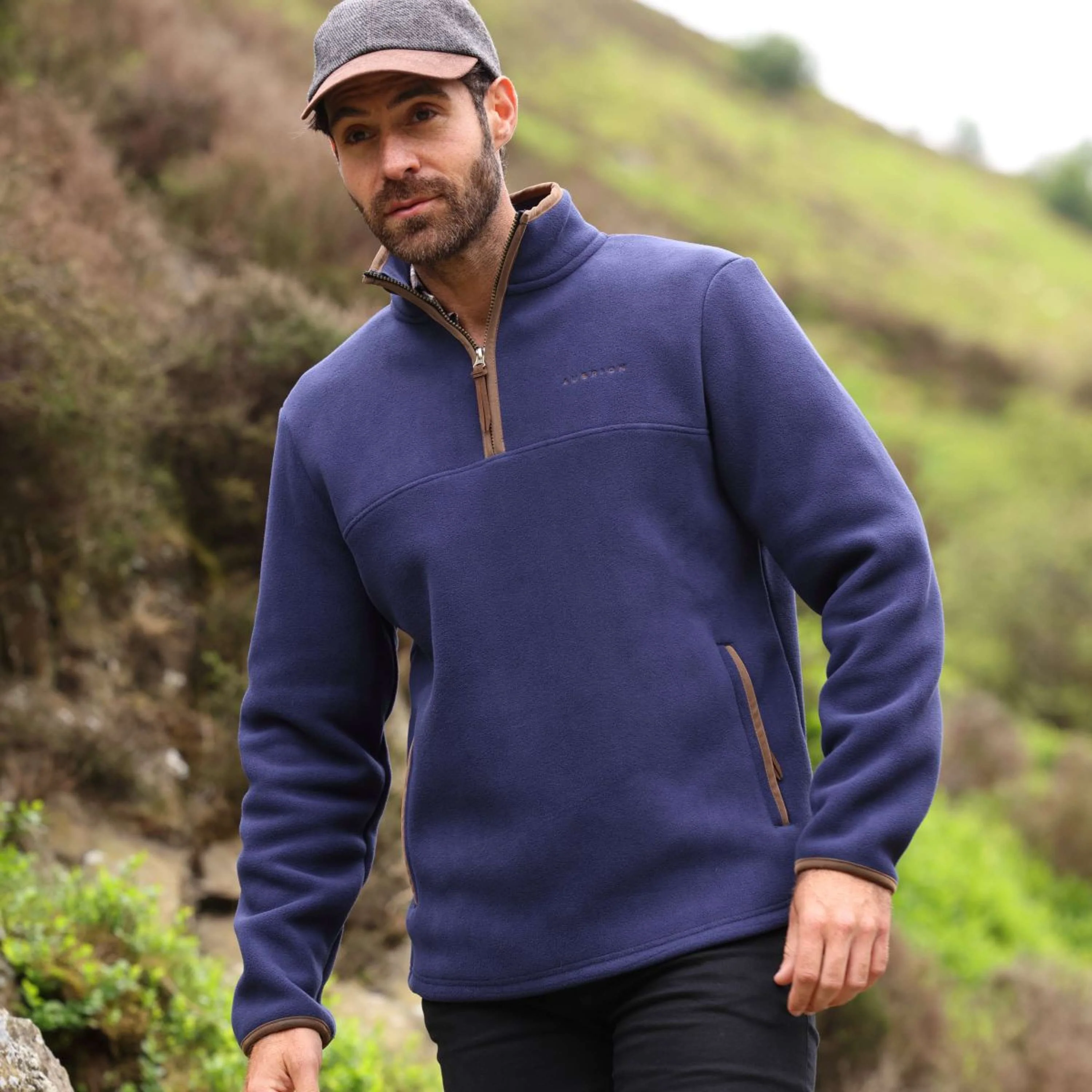 Aubrion by Shires Pullover Original Fleece Herren Navy - Image 19