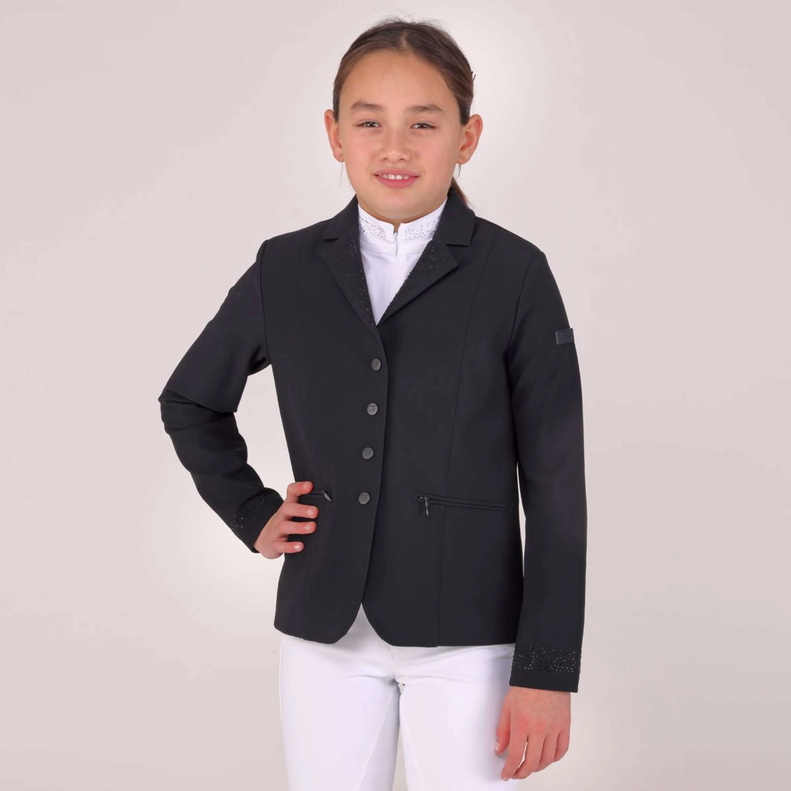Aubrion by Shires Turnierjacket Optima GX Kinder Schwarz - Image 3