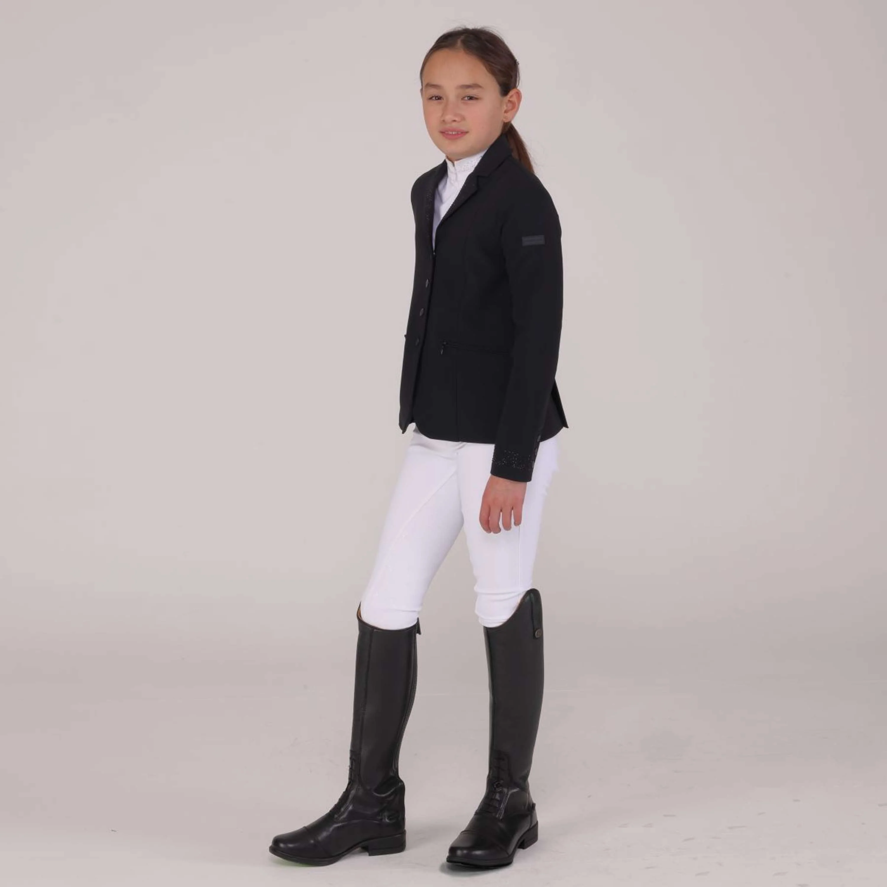 Aubrion by Shires Turnierjacket Optima GX Kinder Schwarz - Image 4