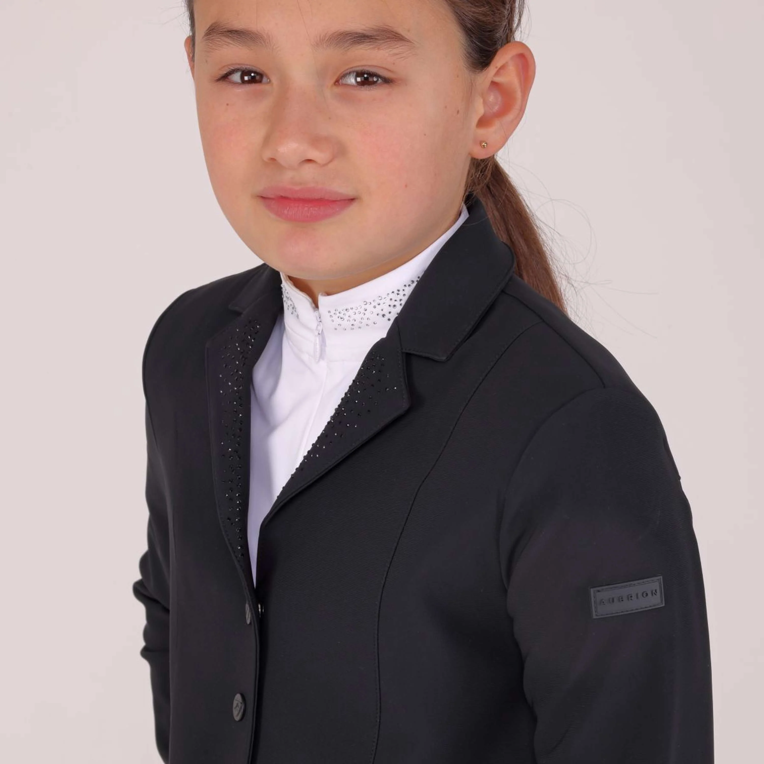 Aubrion by Shires Turnierjacket Optima GX Kinder Schwarz - Image 5
