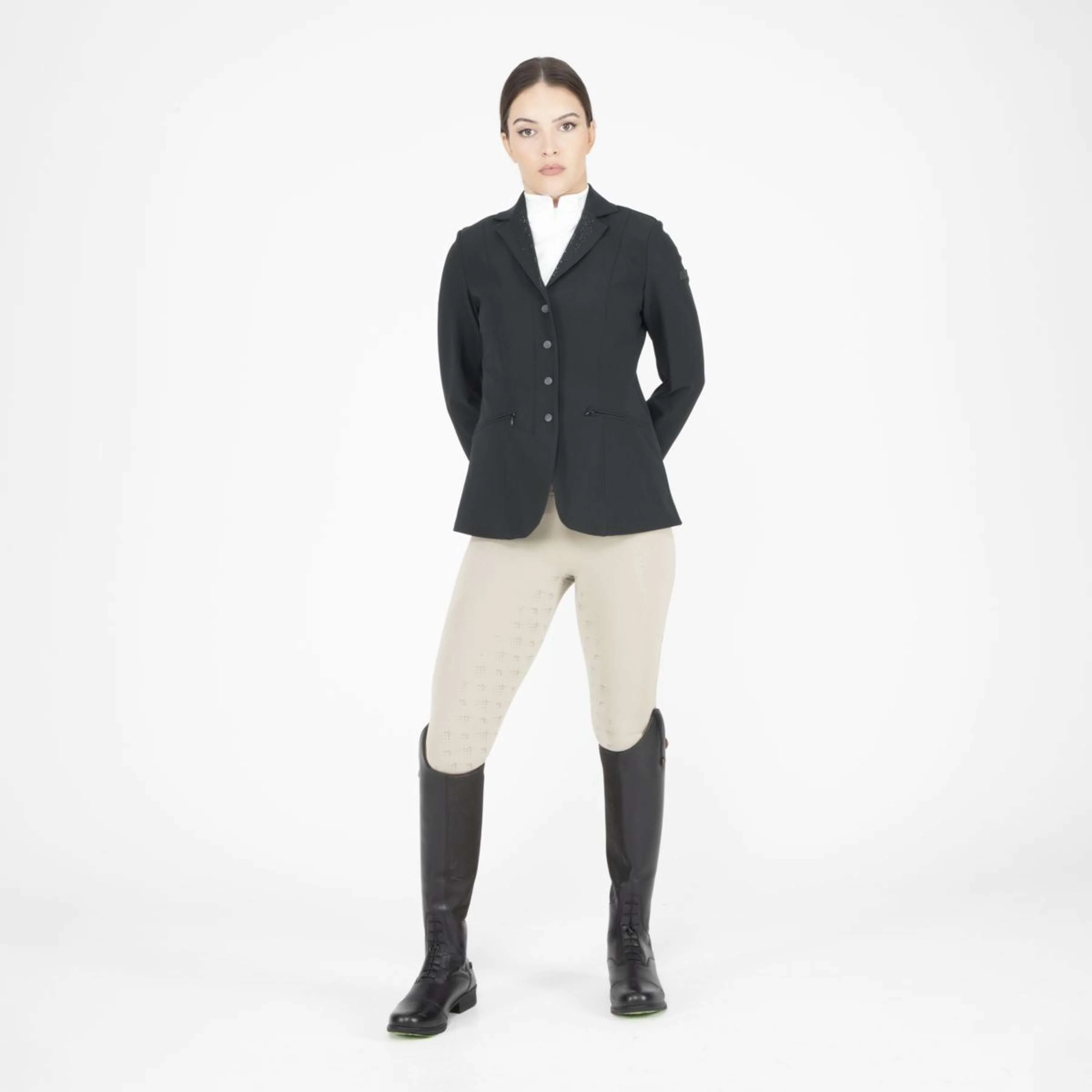 Aubrion by Shires Turnierjacket Optima GX Schwarz - Image 3