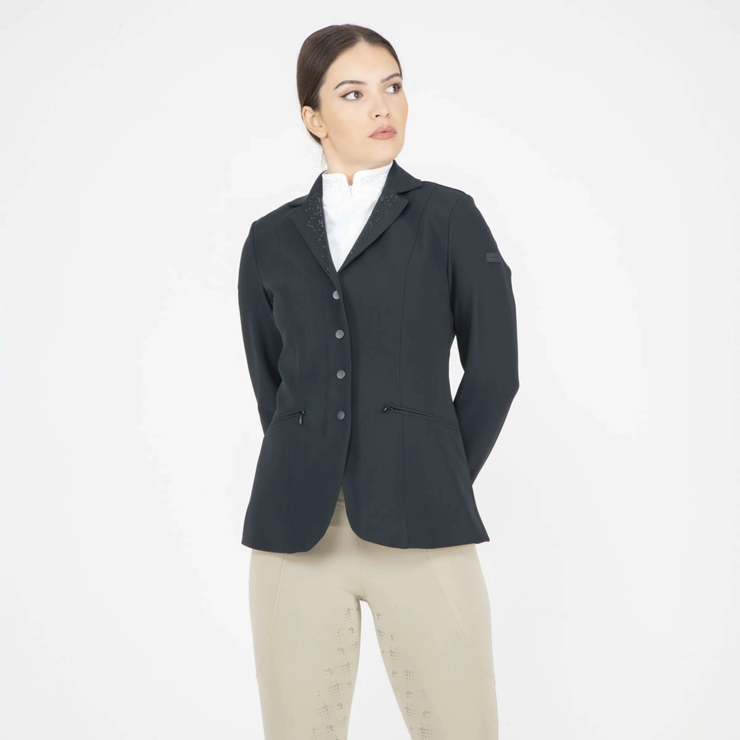 Aubrion by Shires Turnierjacket Optima GX Schwarz - Image 4
