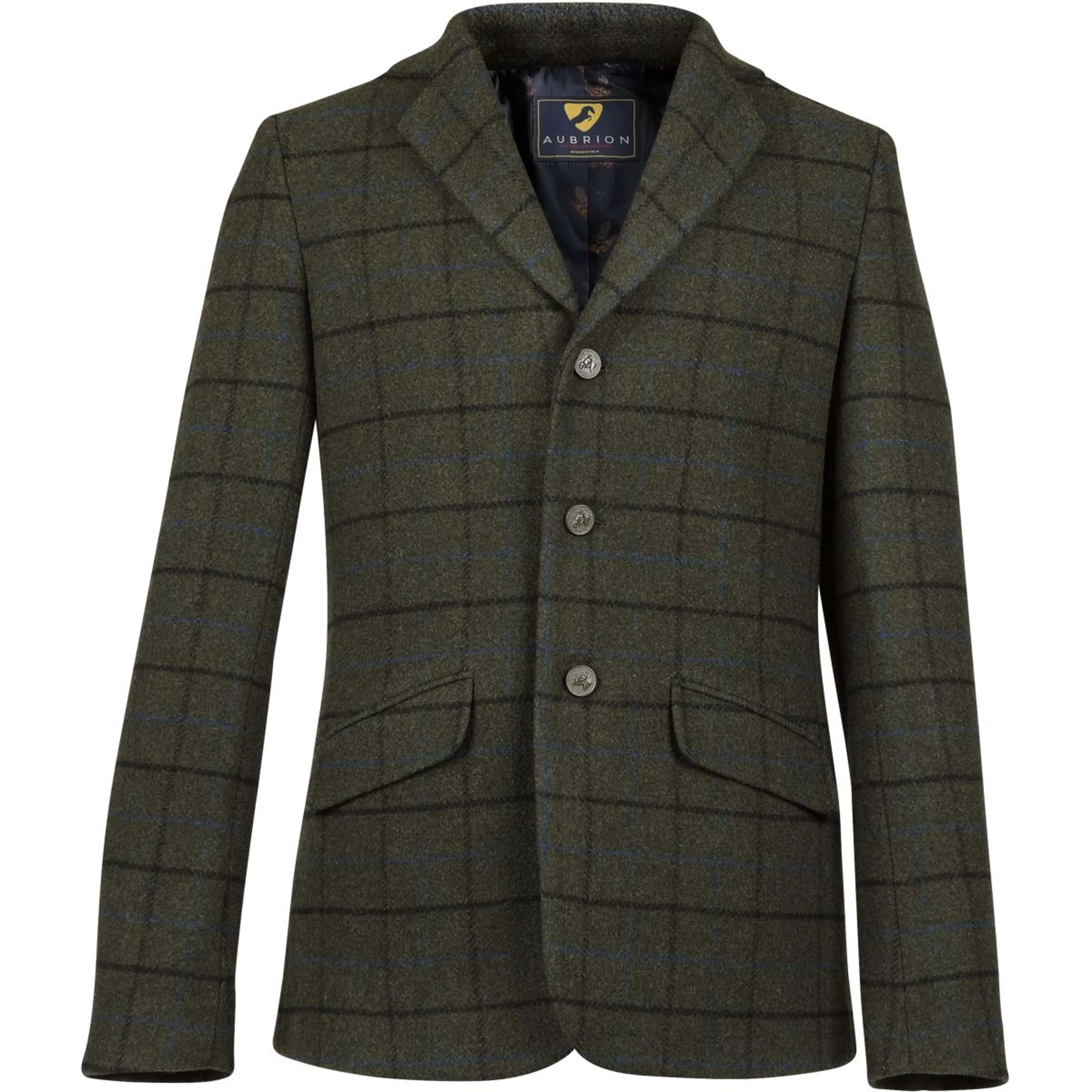 Aubrion by Shires Turnierjacket Saratoga Herren Dunkel Grün Check
