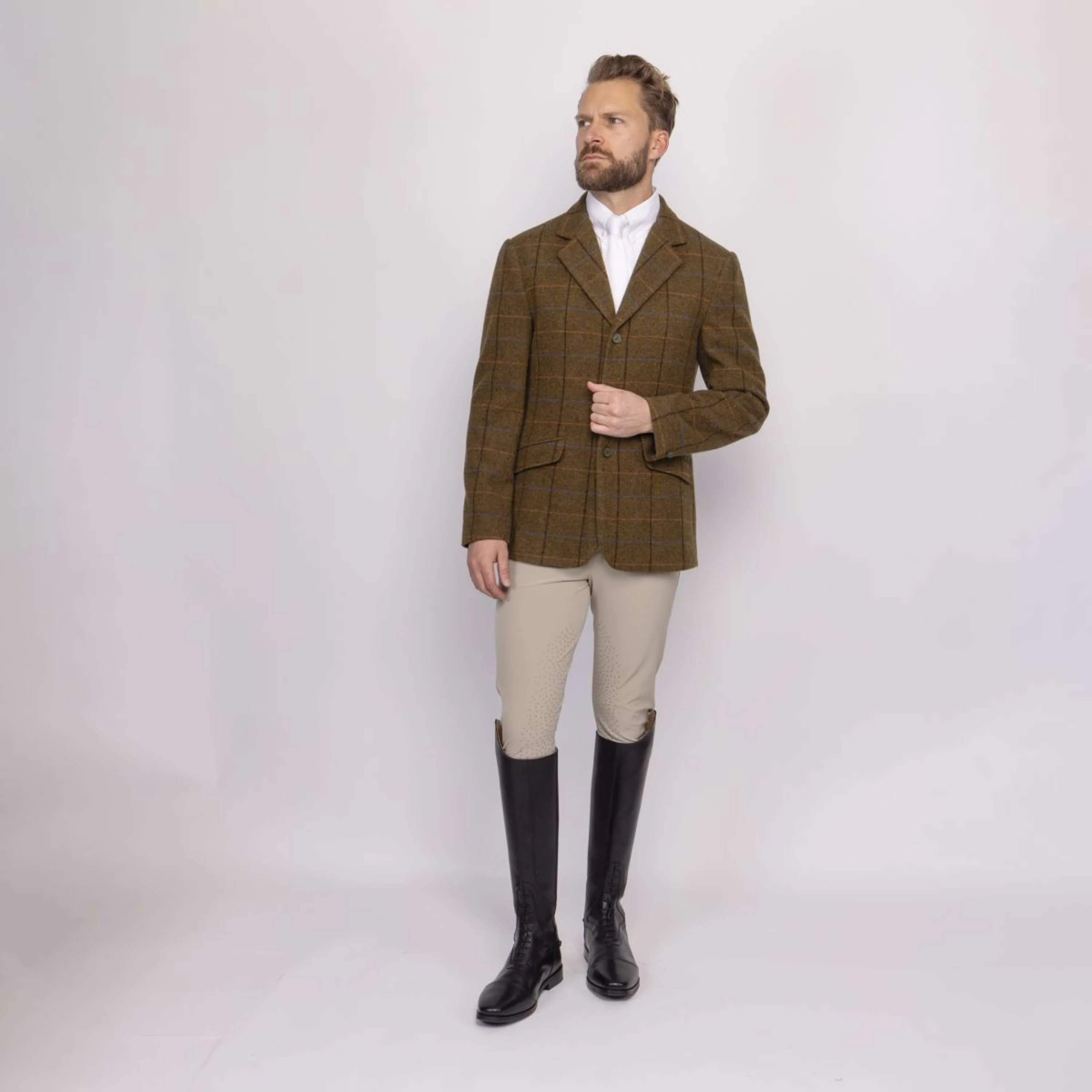 Aubrion by Shires Turnierjacket Saratoga Herren Eichenbraun Check - Image 12