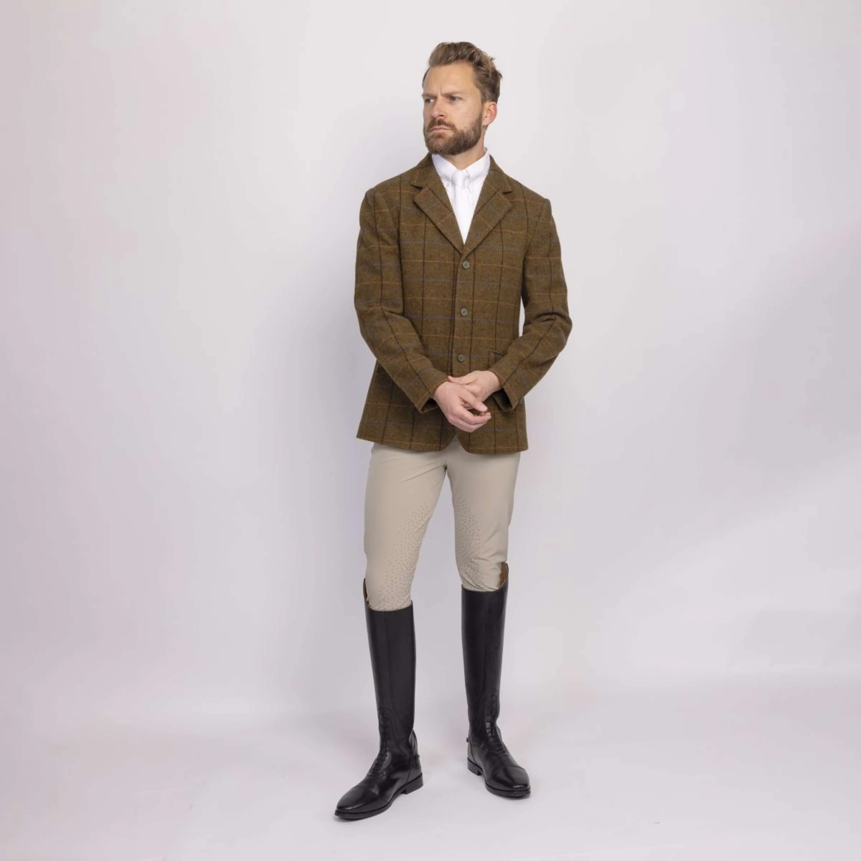 Aubrion by Shires Turnierjacket Saratoga Herren Eichenbraun Check - Image 13